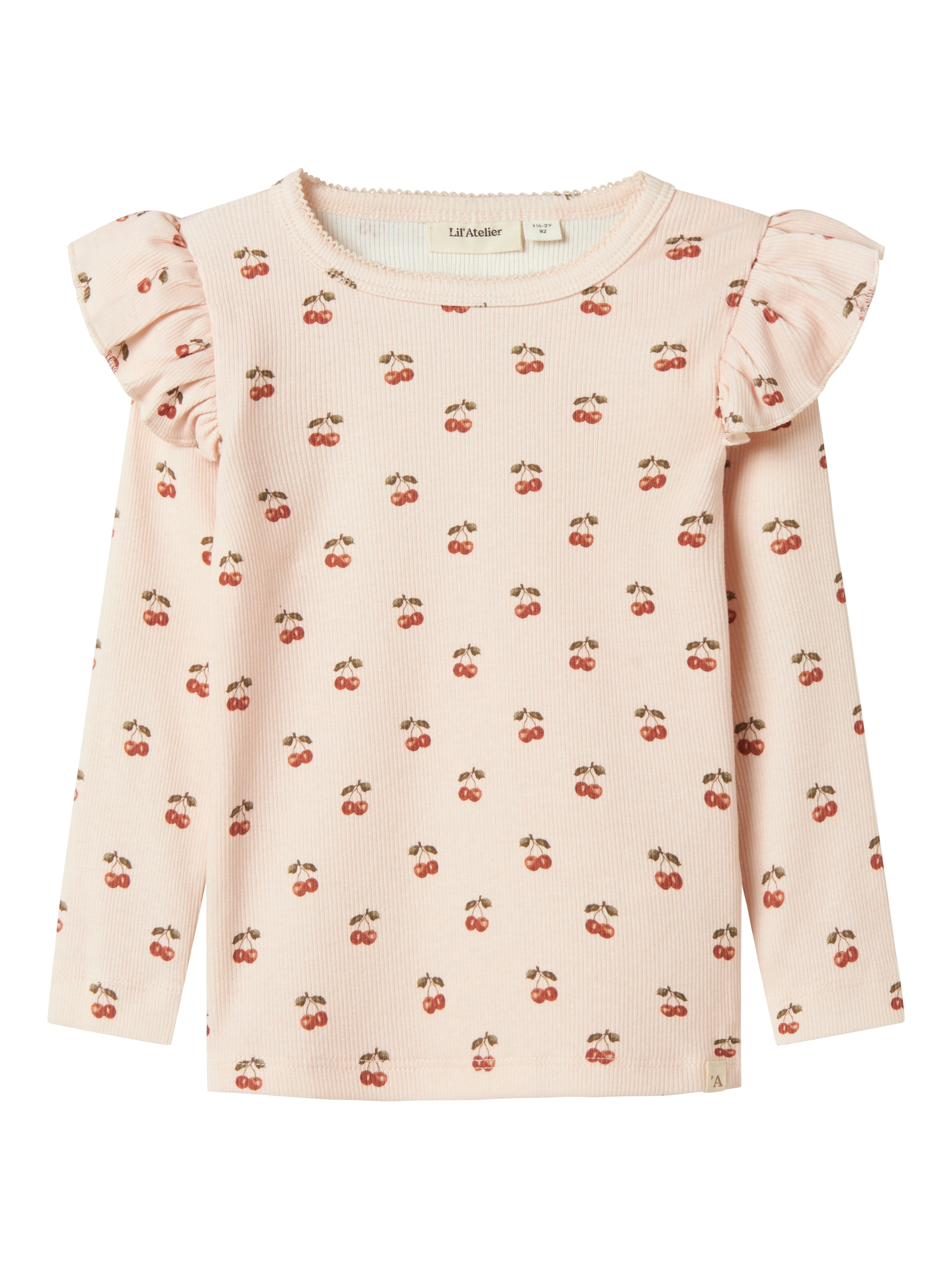 Lil Atelier Lavo Eve Bluse – Sølv Peony Kirsebær på udsalg!