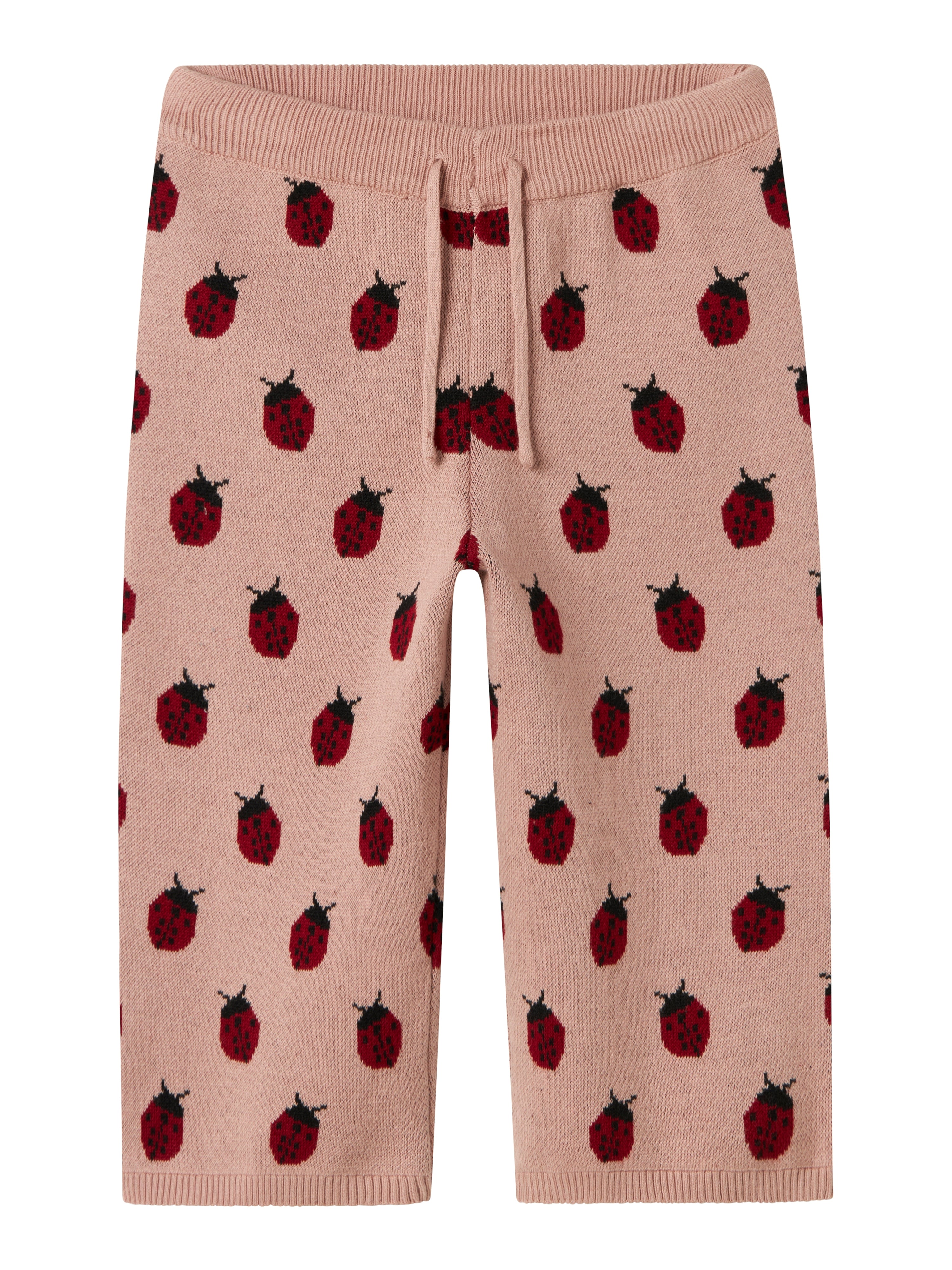 Lil Atelier Lulio Strikbukser - Misty Rose - Økologisk Kvalitet