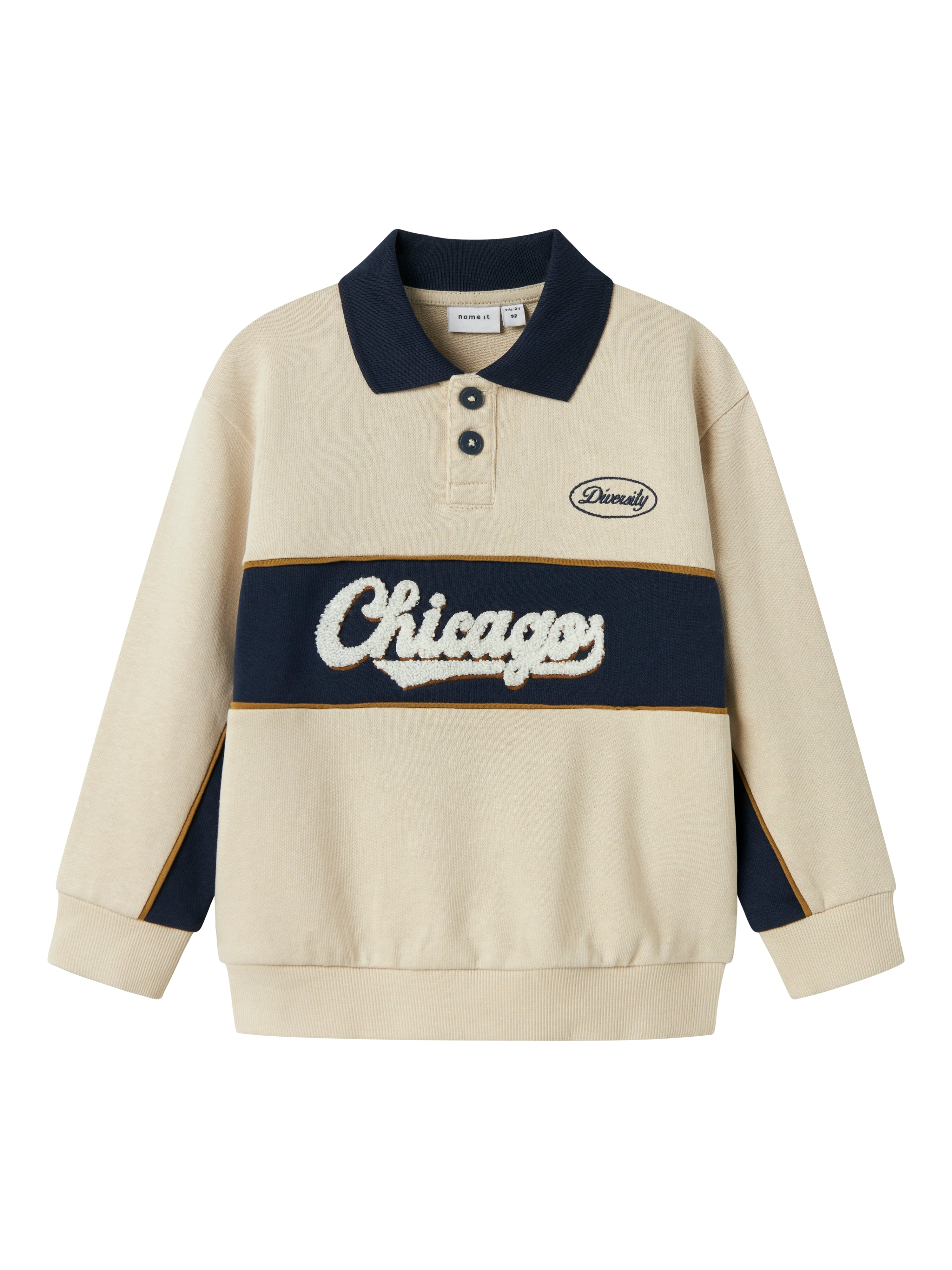 Name It Lucan Sweat Polo - Peyote - Børnetilbud!