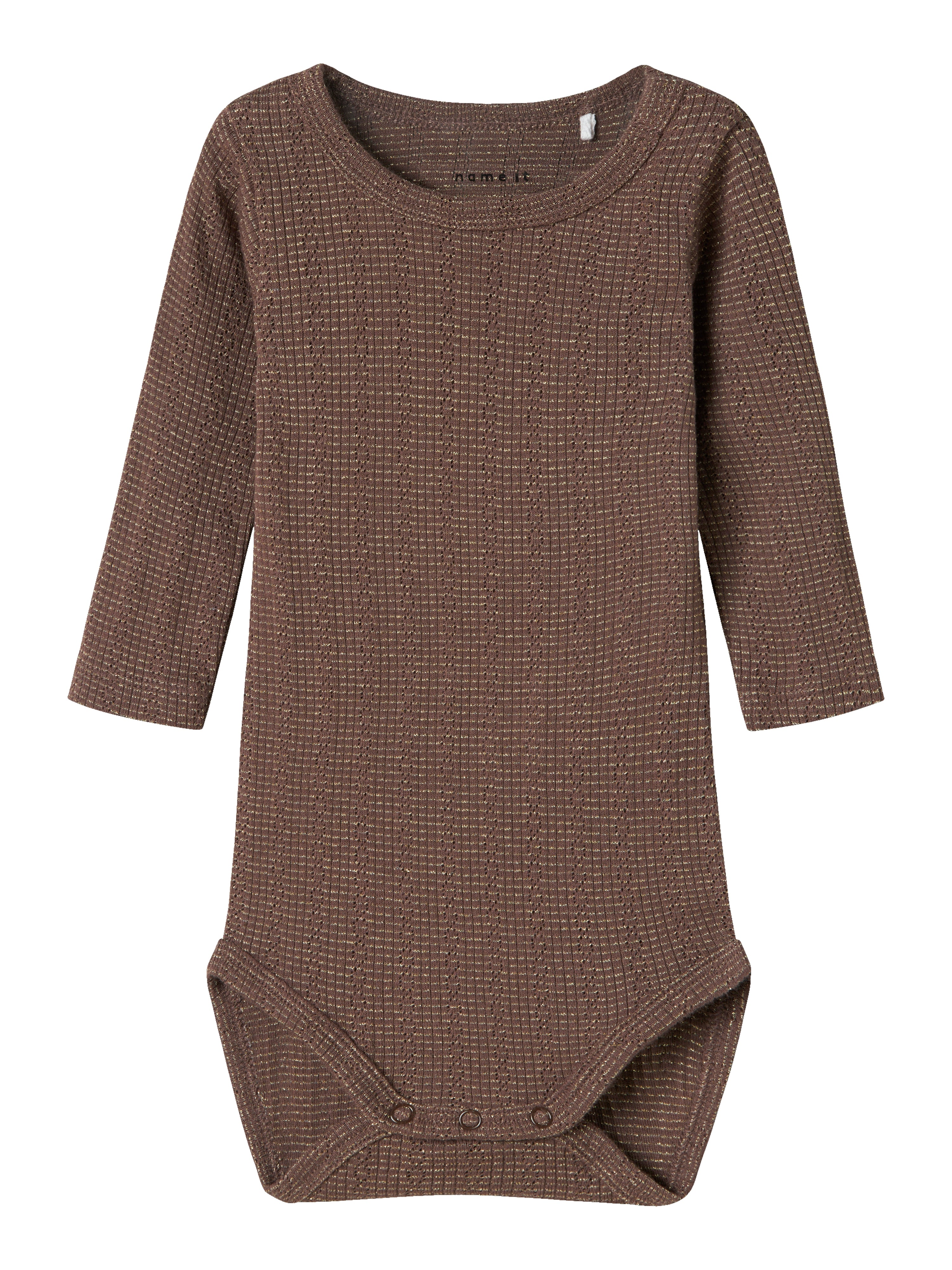 Name It Noelle Body - Peppercorn med Guld Detalje