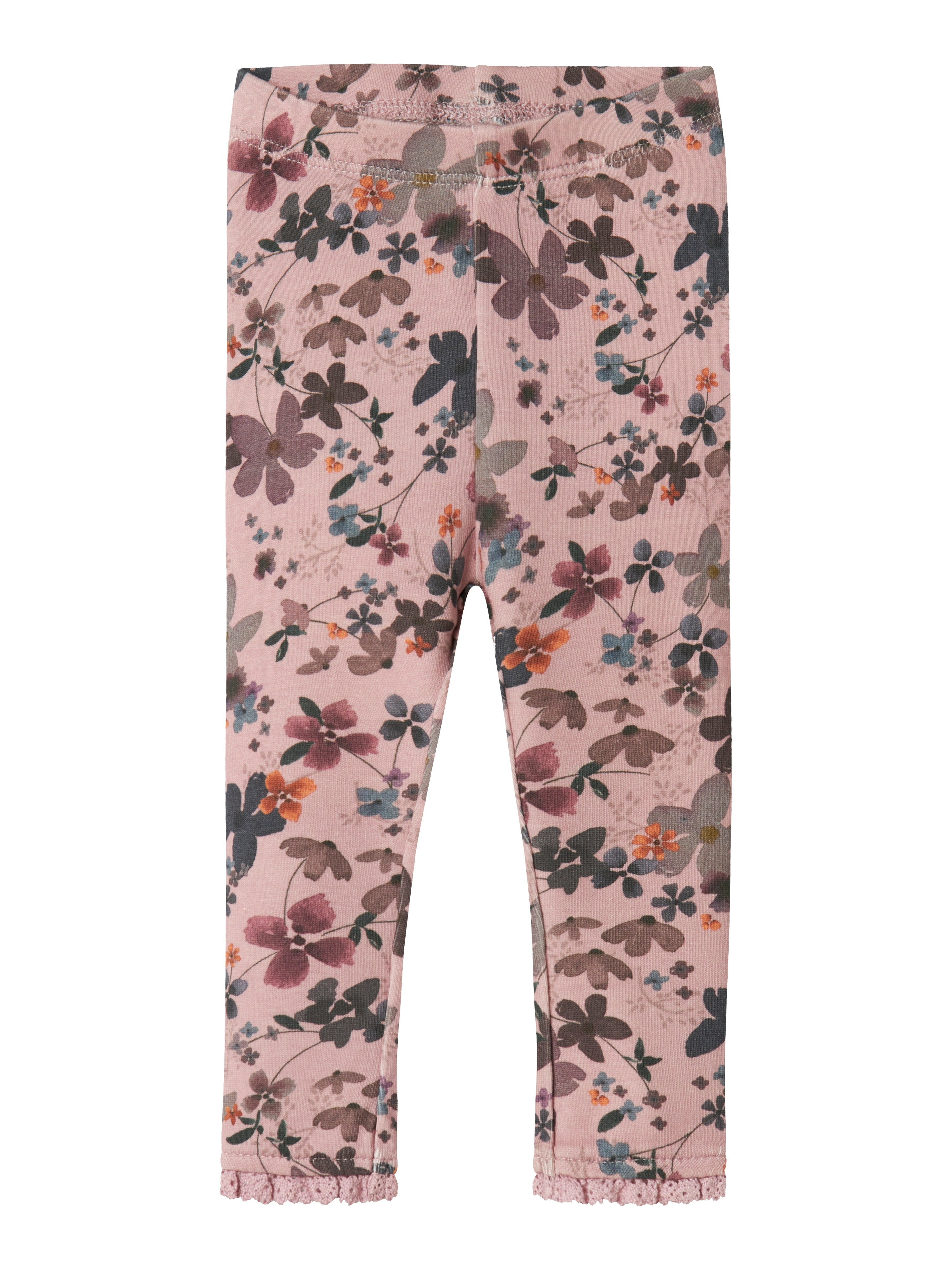 Name It Naline Leggings – Blomsterprint i Burnished Lilac