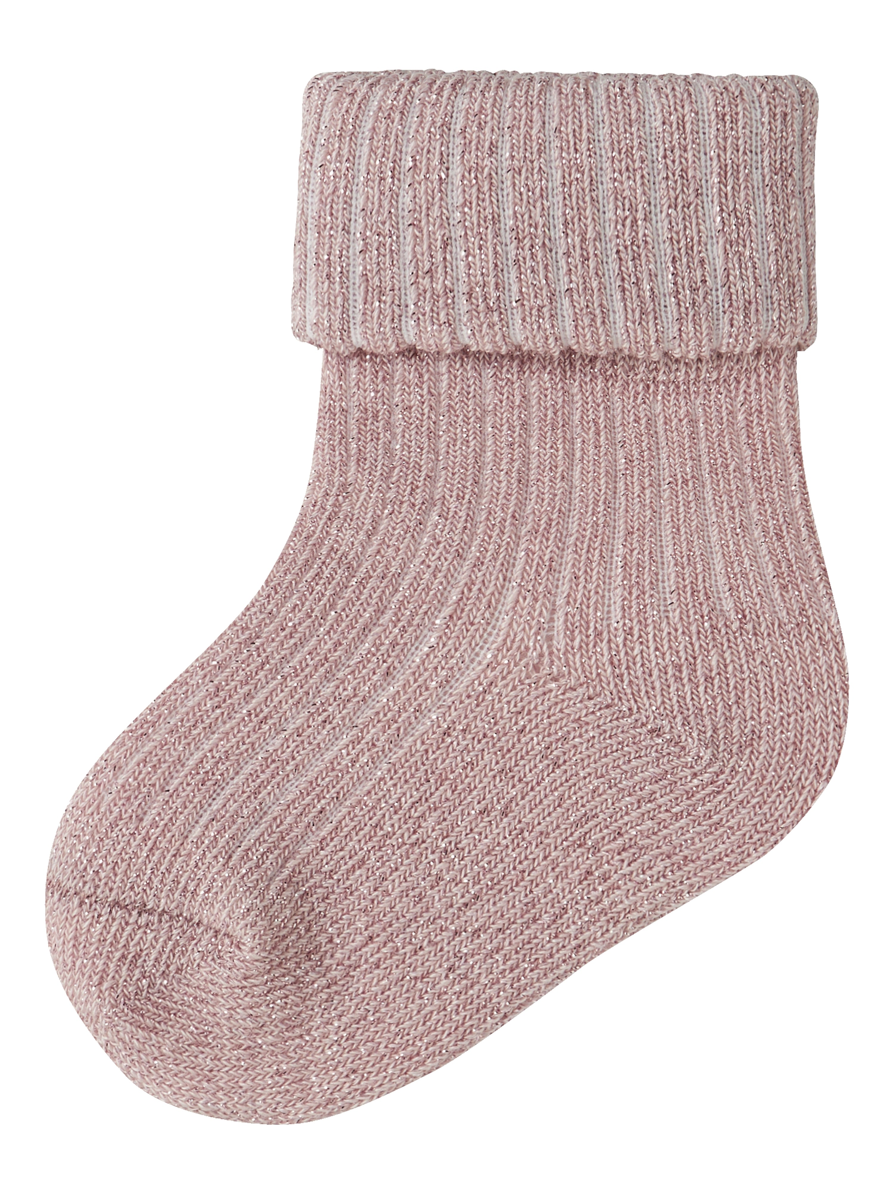 Name It Nobba Glitter Babysokker – Brændt Lilla Stilfuld