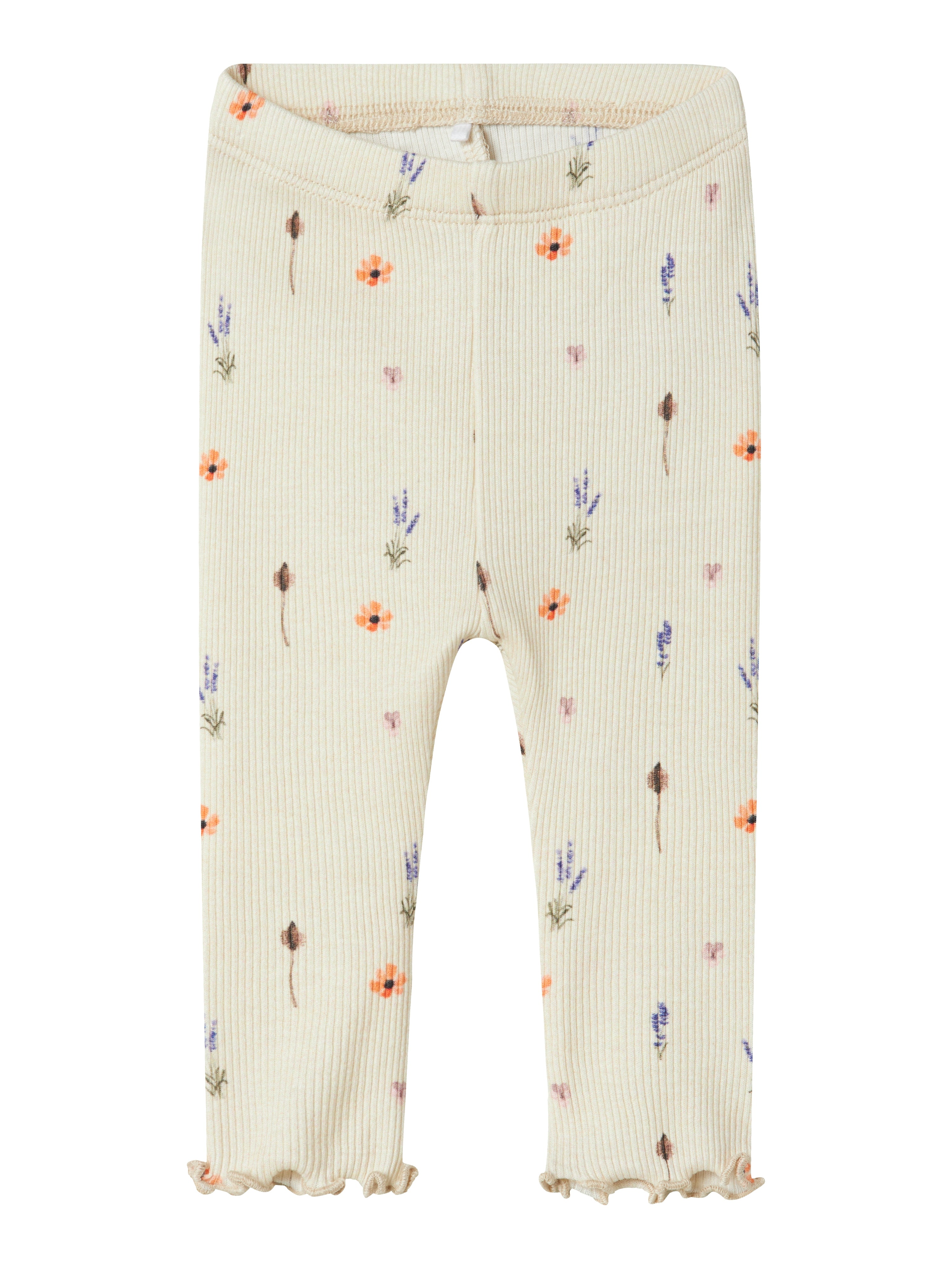Name It Ohio Leggings – Blomsterprint i Peyote Melange
