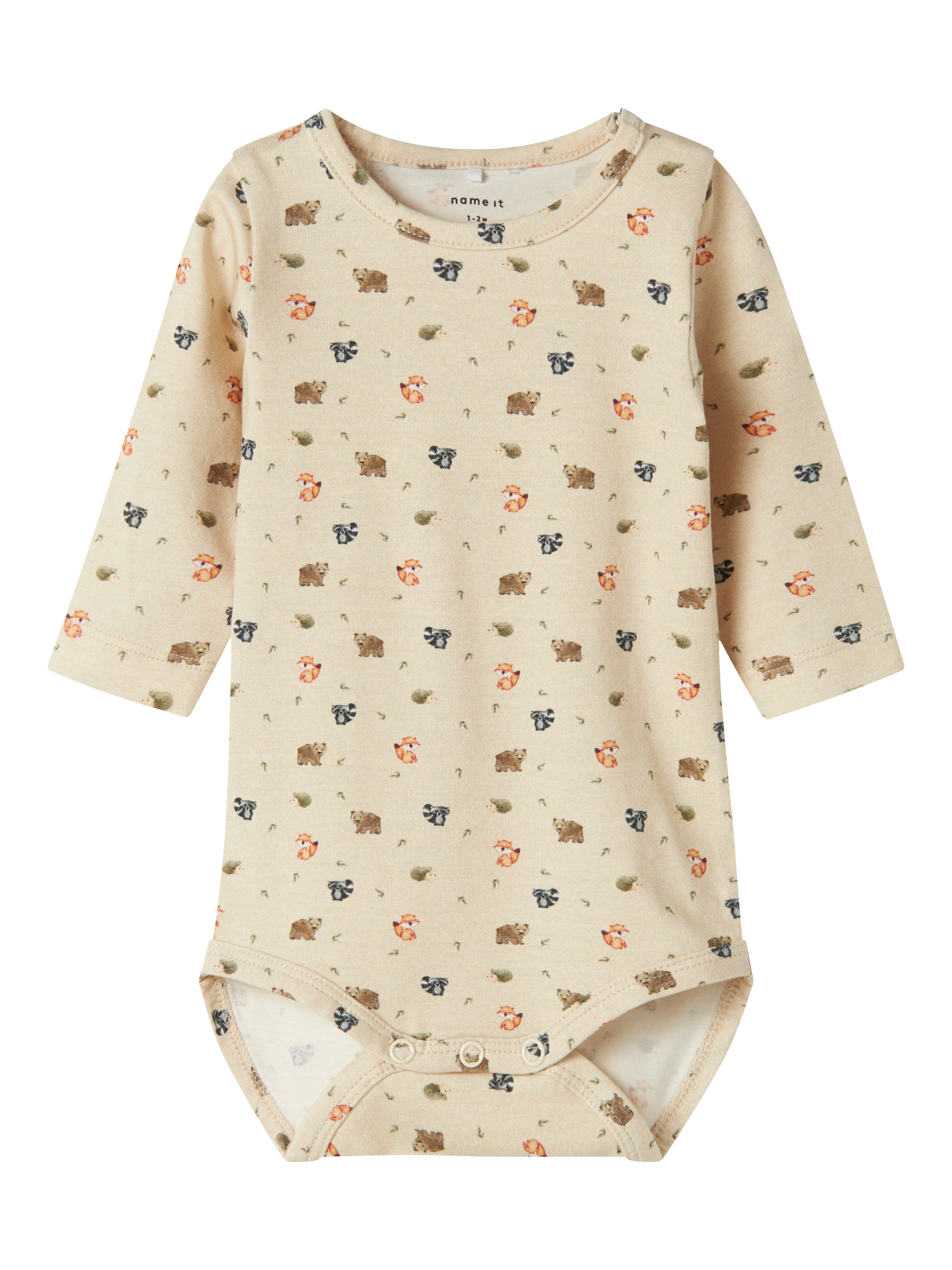 Name It Oforest Body - Peyote Melange med dyreprint