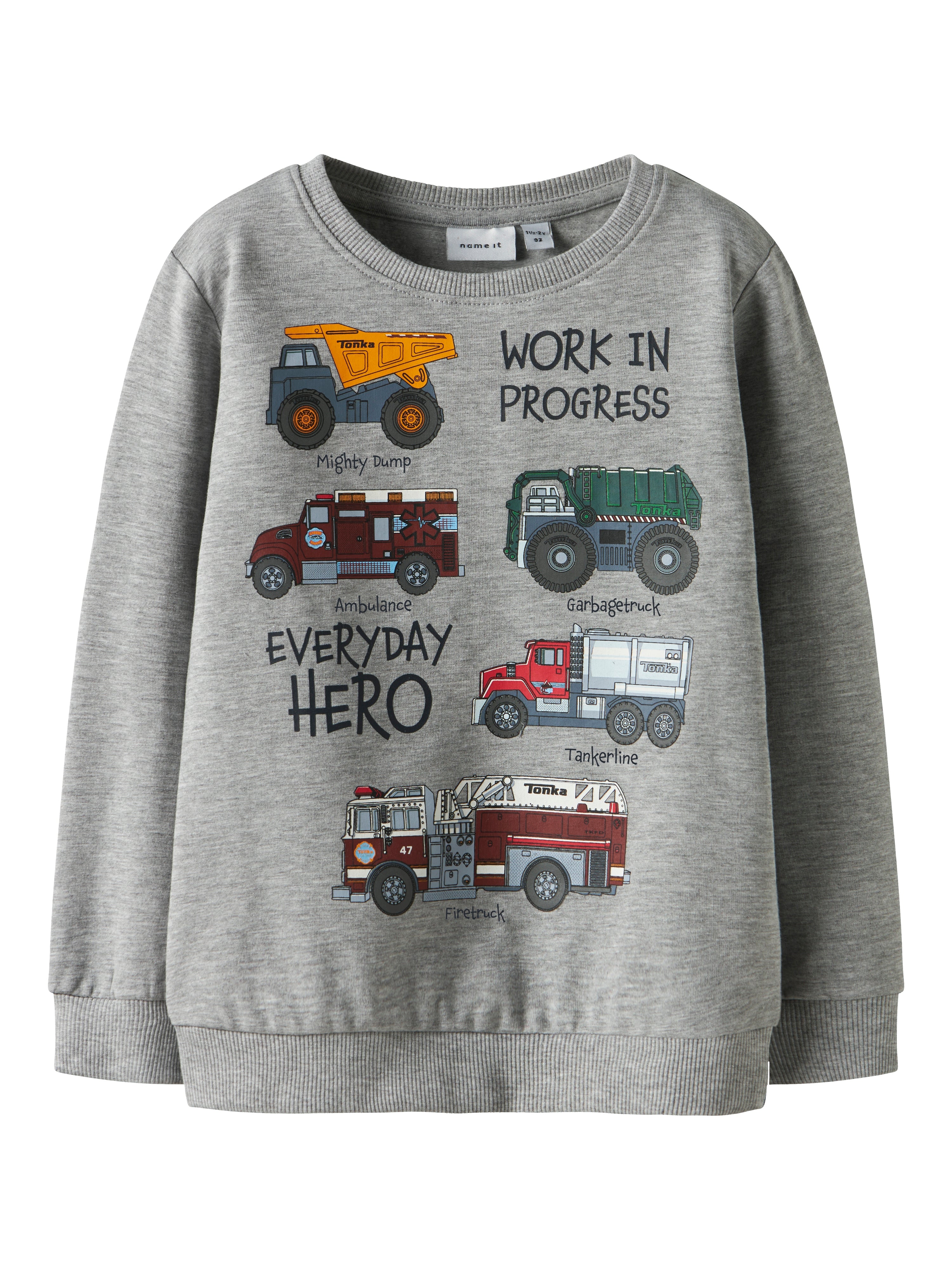 Name It Orson Tonka Sweatshirt - Grå Melange Tilbud!