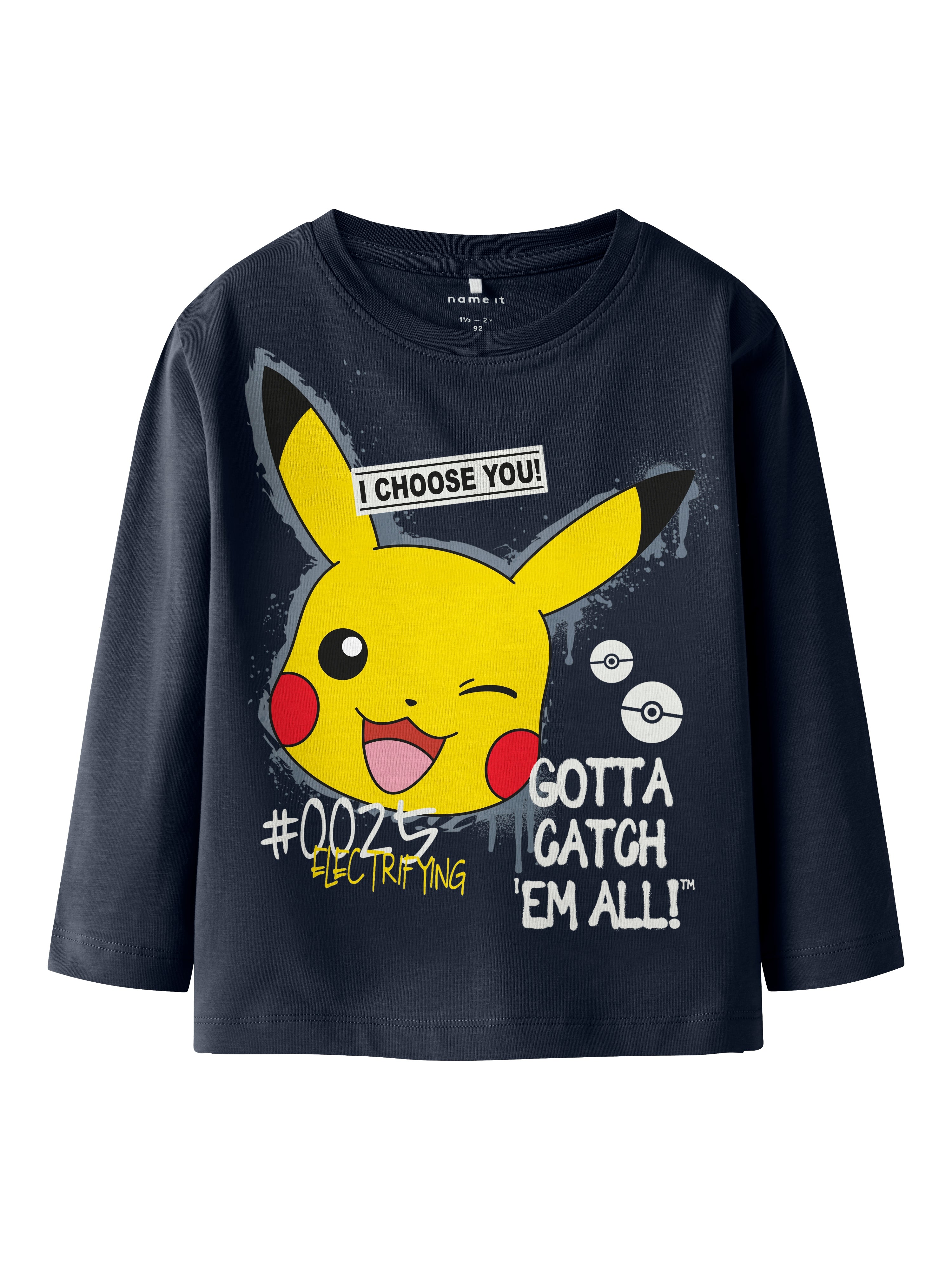 Name It Nor Pokémon Bluse – Mørkeblå med Pokémon Print