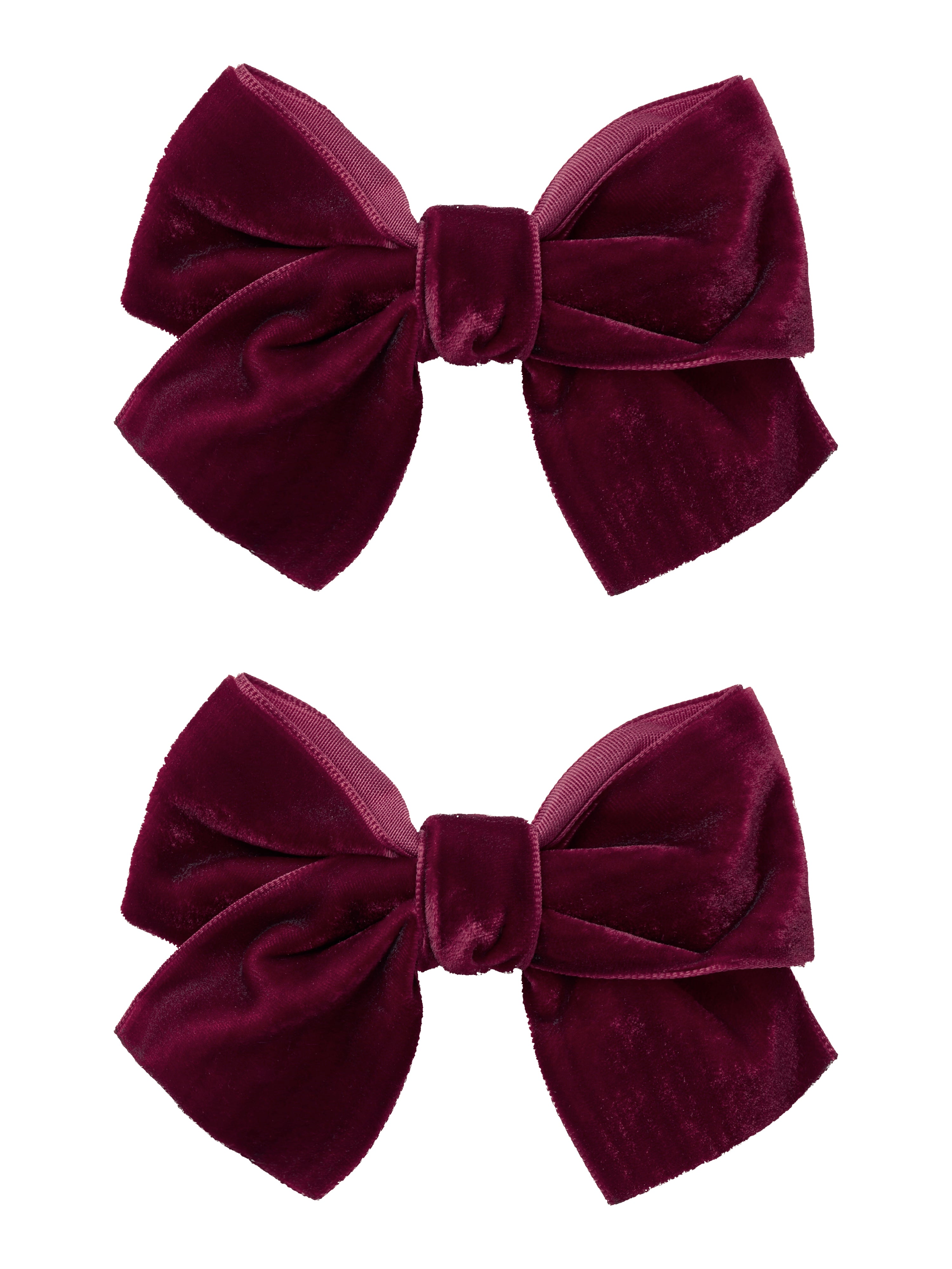 Name It Velour Hårspænder – 2 Pak i Bourgogne Farve