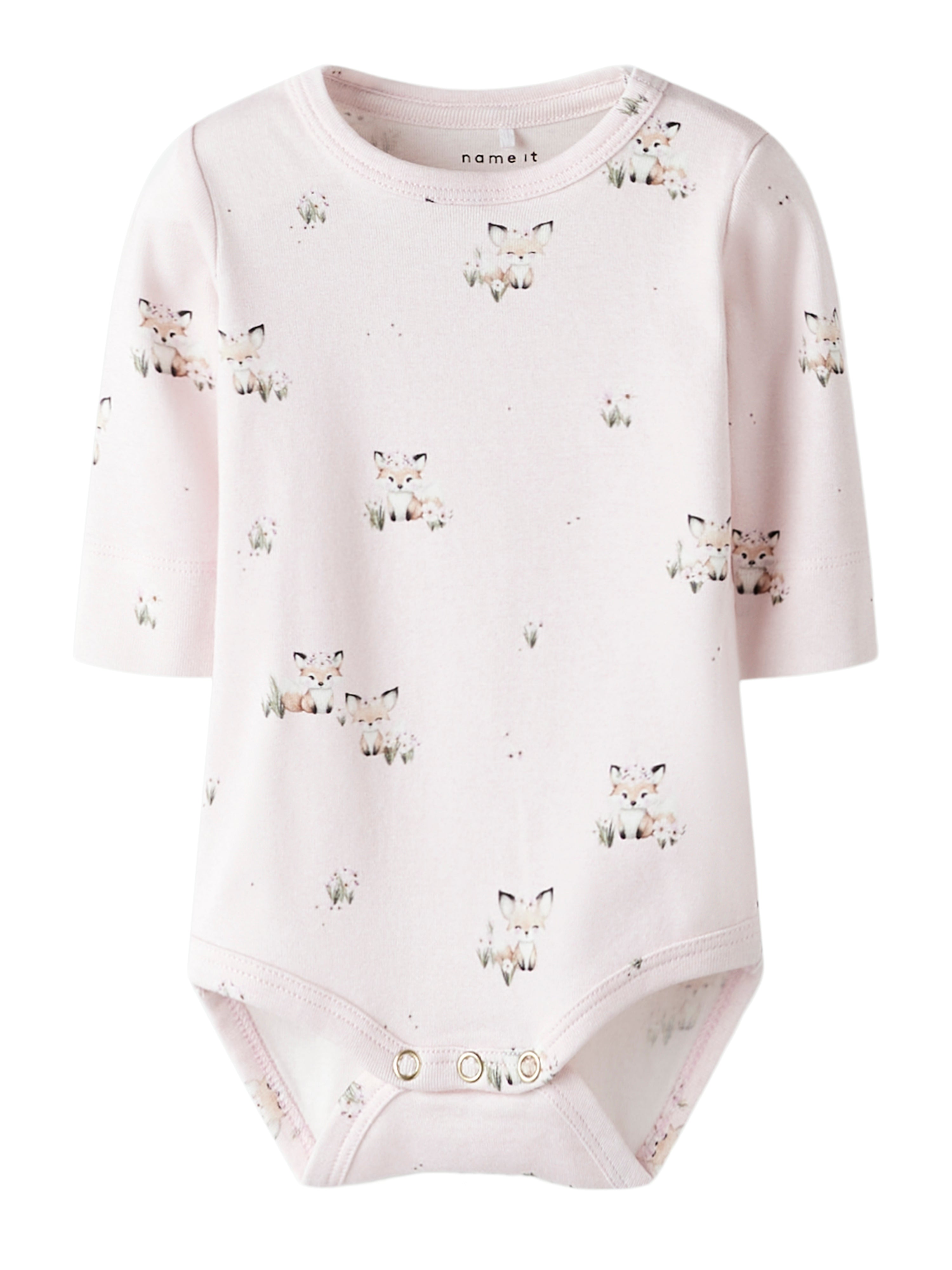 Name It Nikolina Body – Blød Ræveprint til Babyer