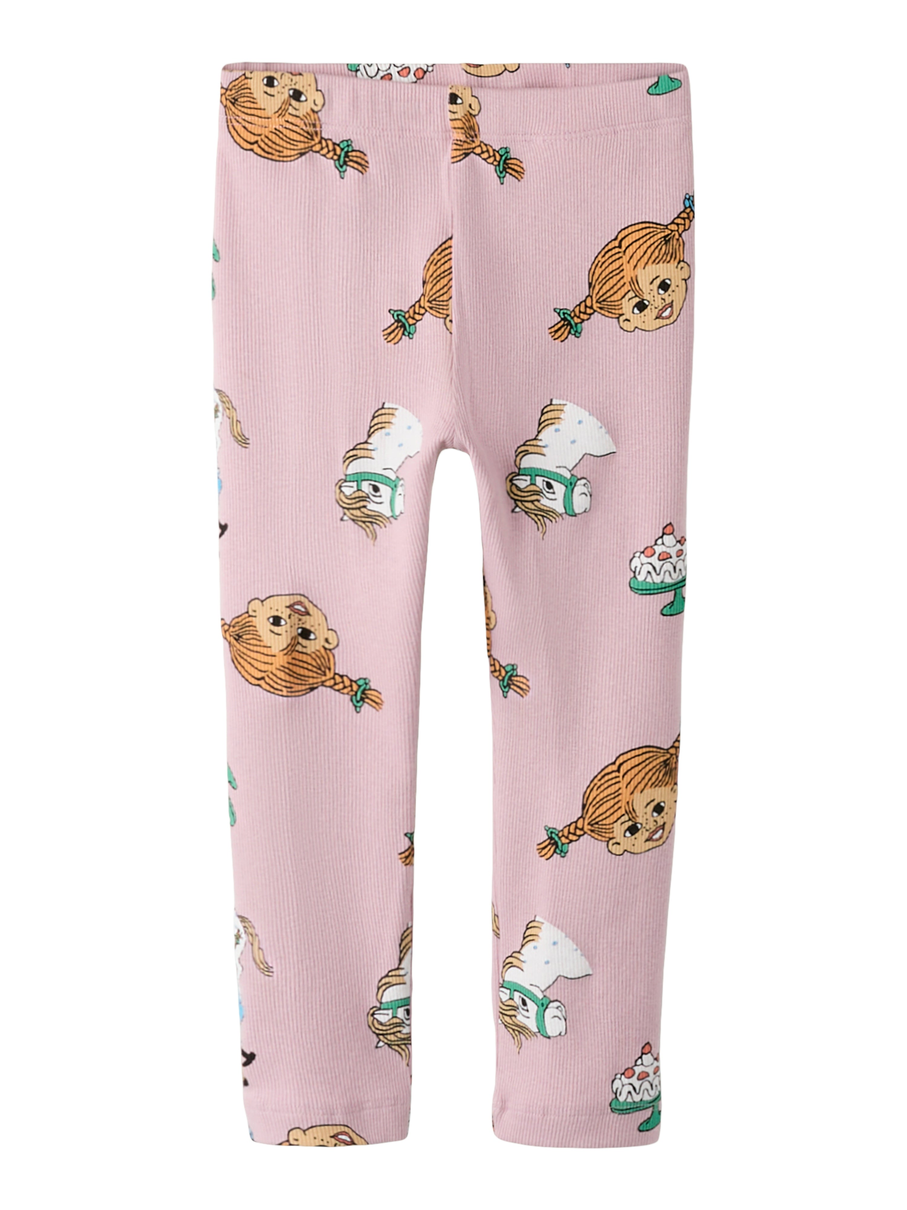 Soca Pippi Langstrømpe Leggings - Sjovt Design til Børn