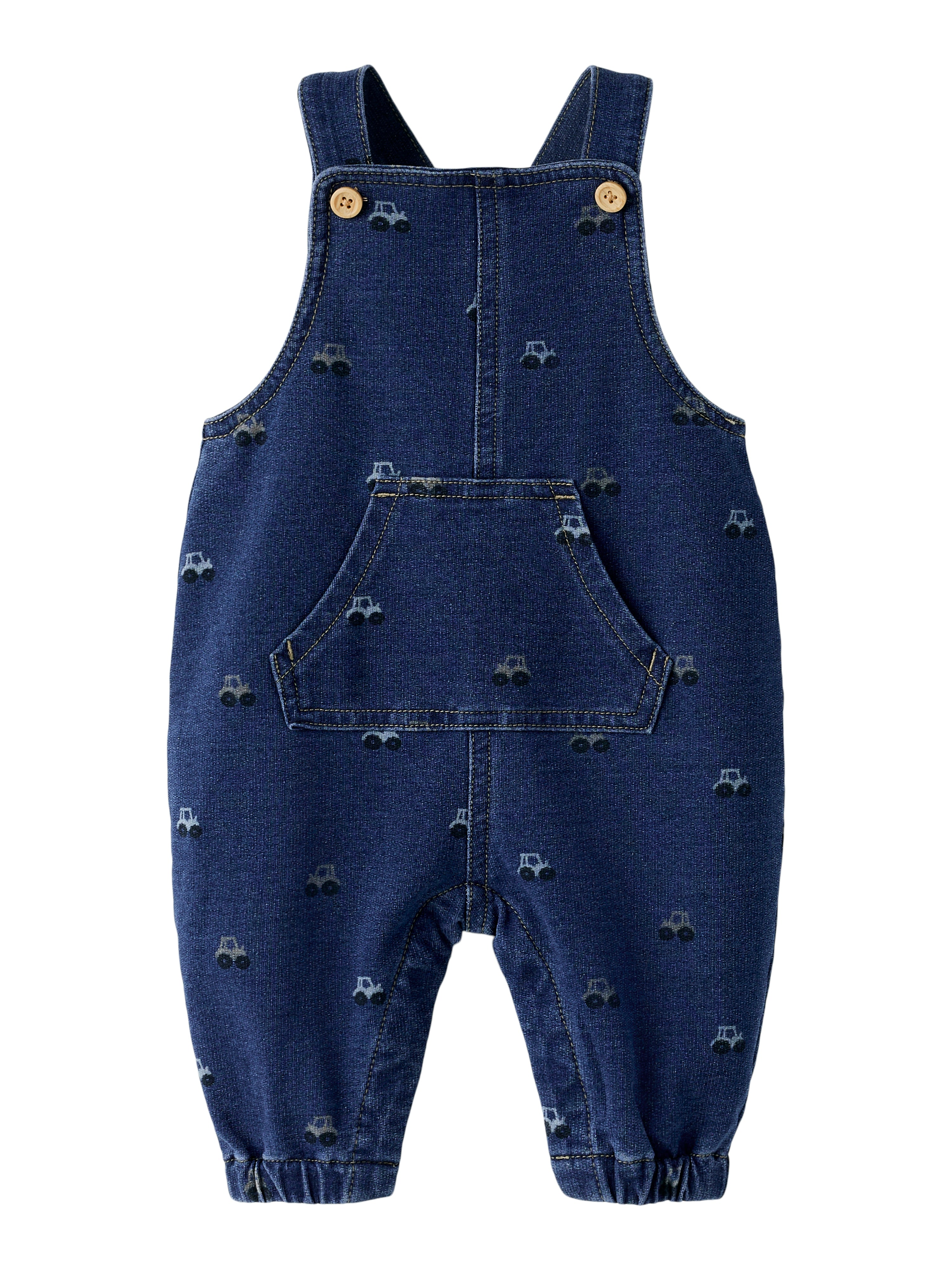 Name It Barrel - Sweat Denim Overall - Dark Blue Denim -   Cm