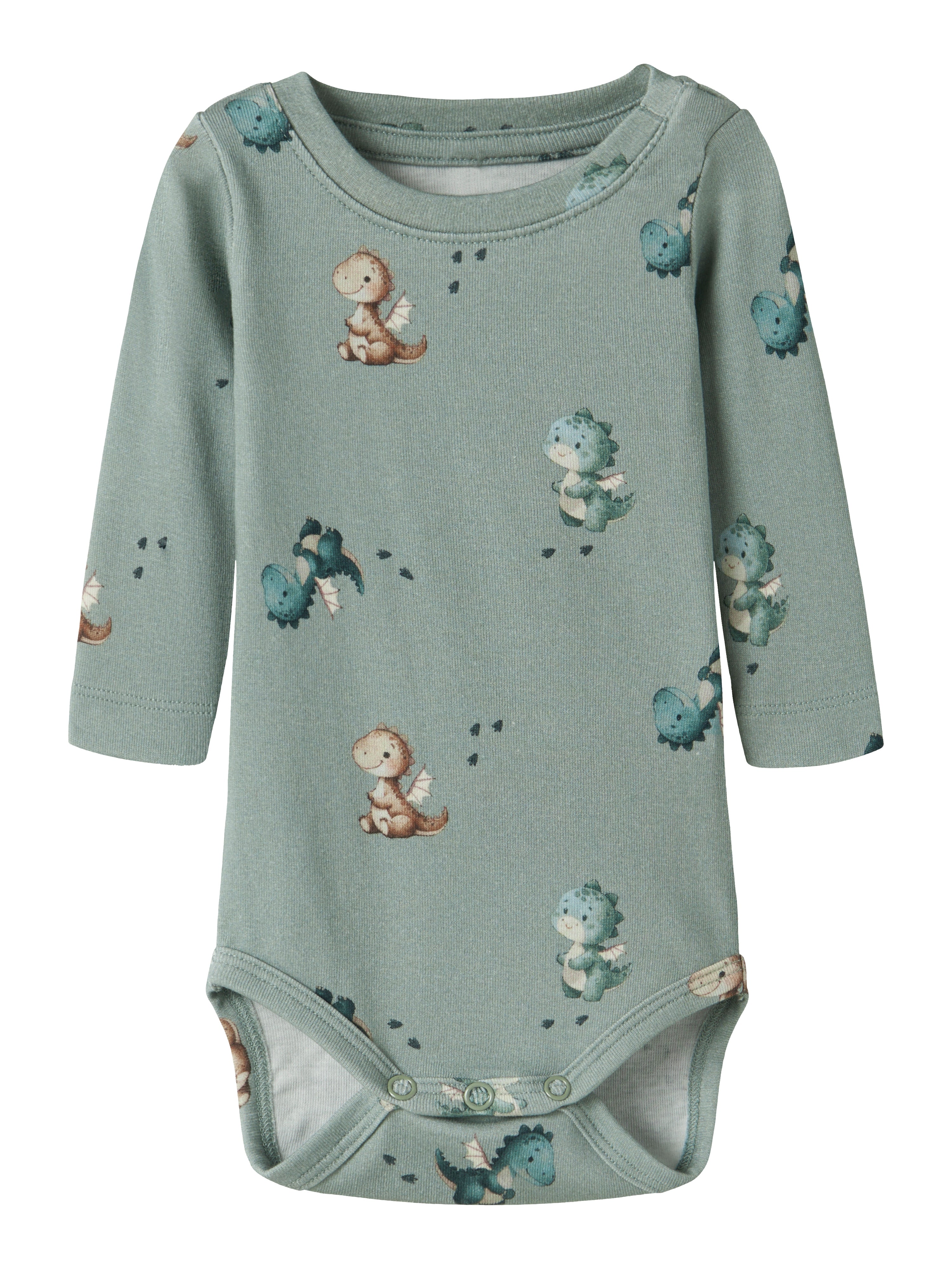 Name It Karlos - Ls Body - Green Milieu -   Cm