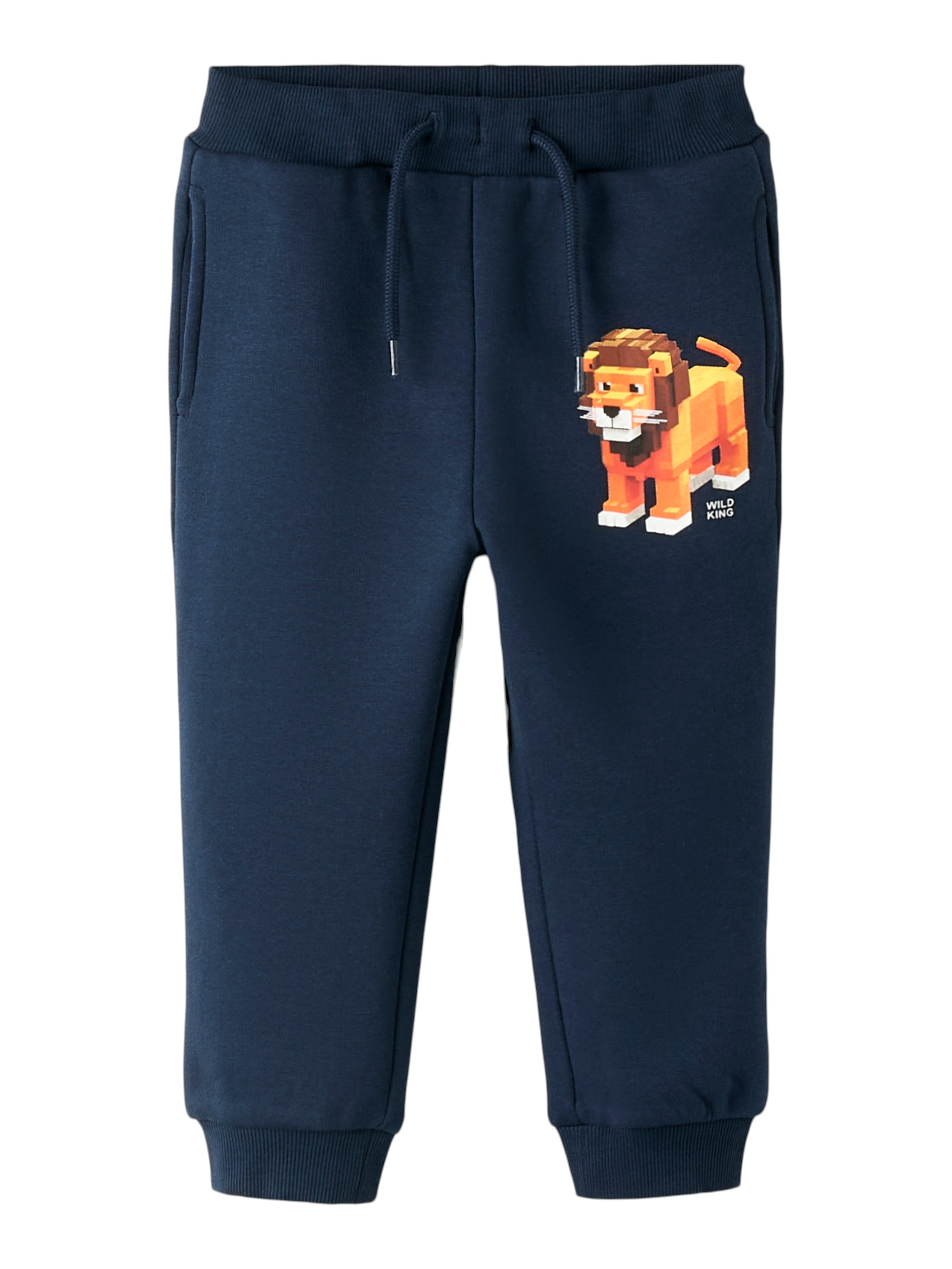 Name It Sigurt Sweatpants - Navy Blazer med Løveprint