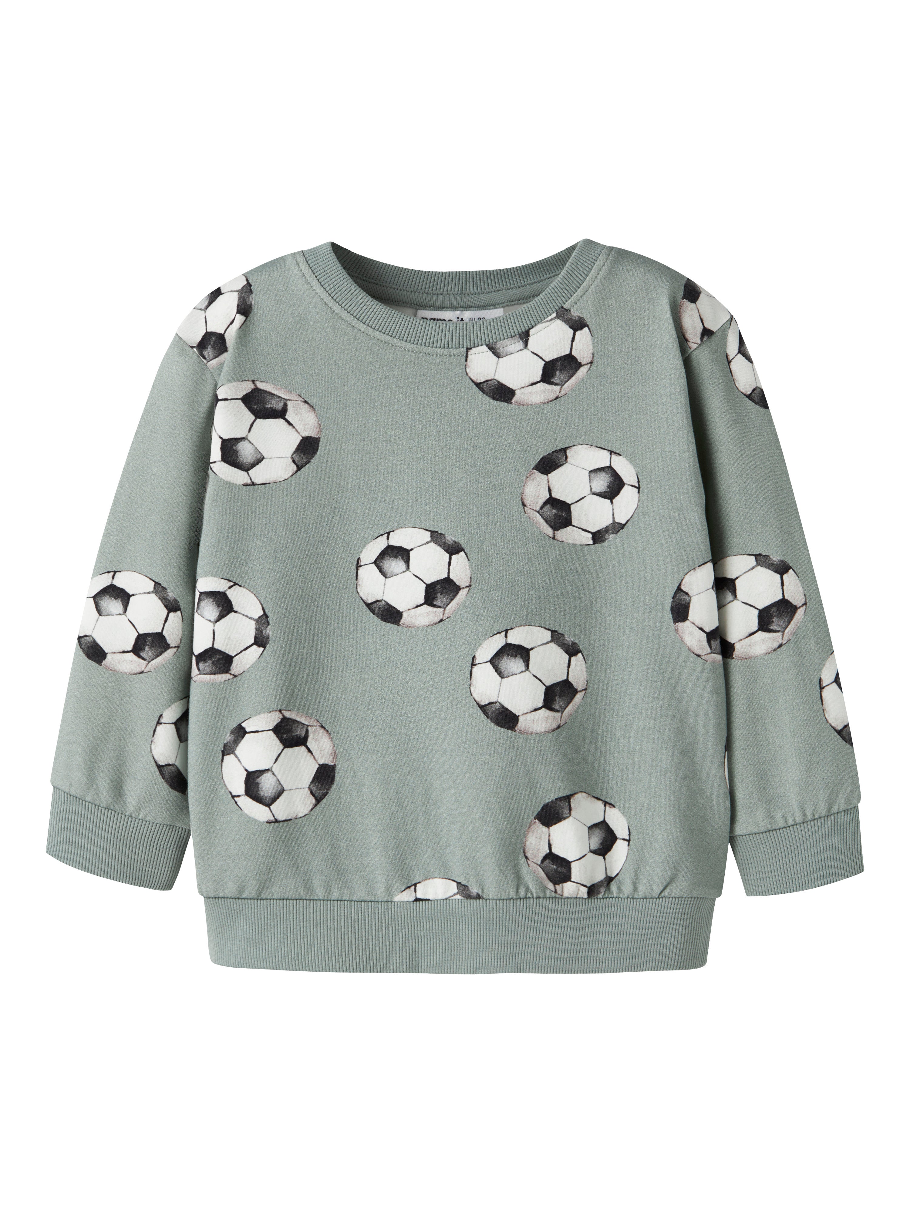 Name It Louie - Ls Sweatshirt - Green Milieu -   Cm
