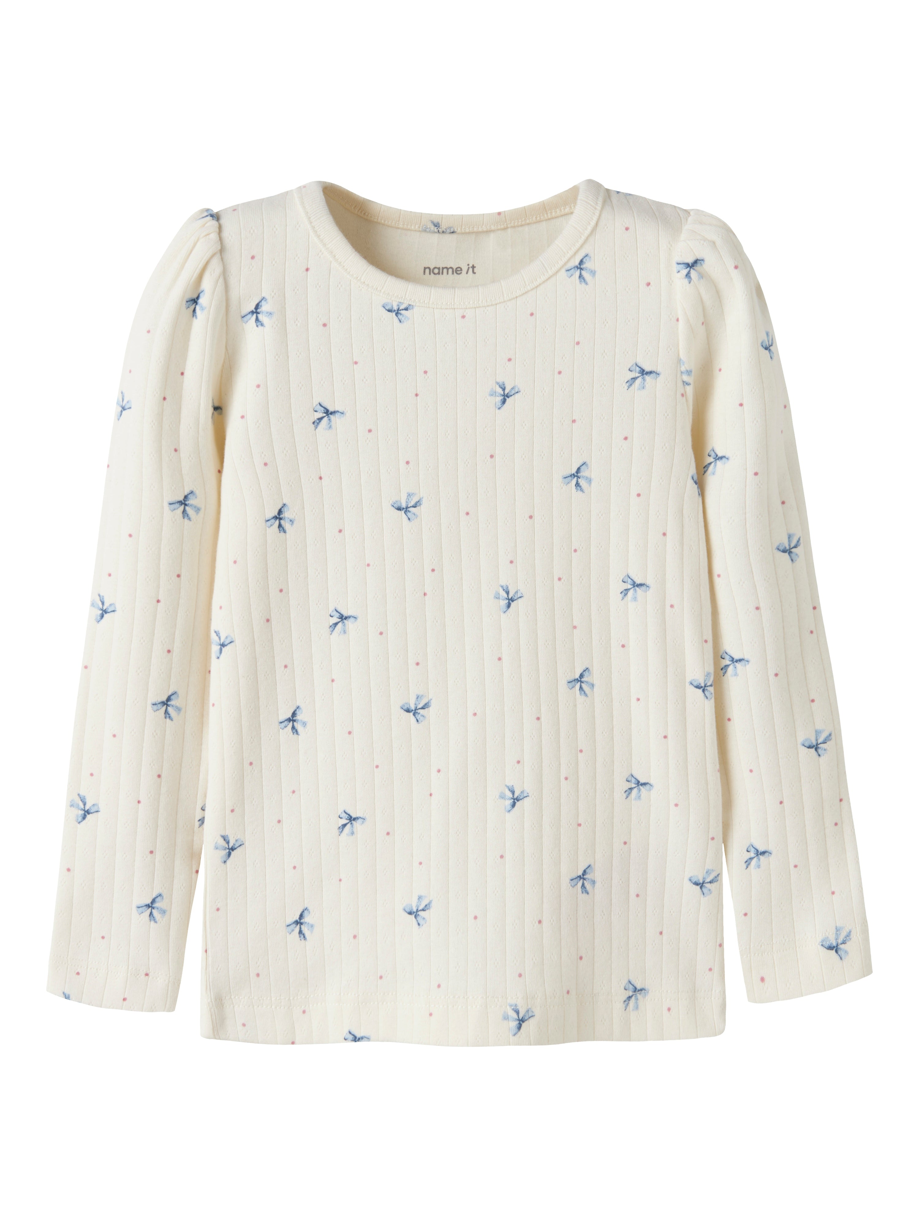 Name It Kathlen - Ls Slim Top - Antique White -   Cm