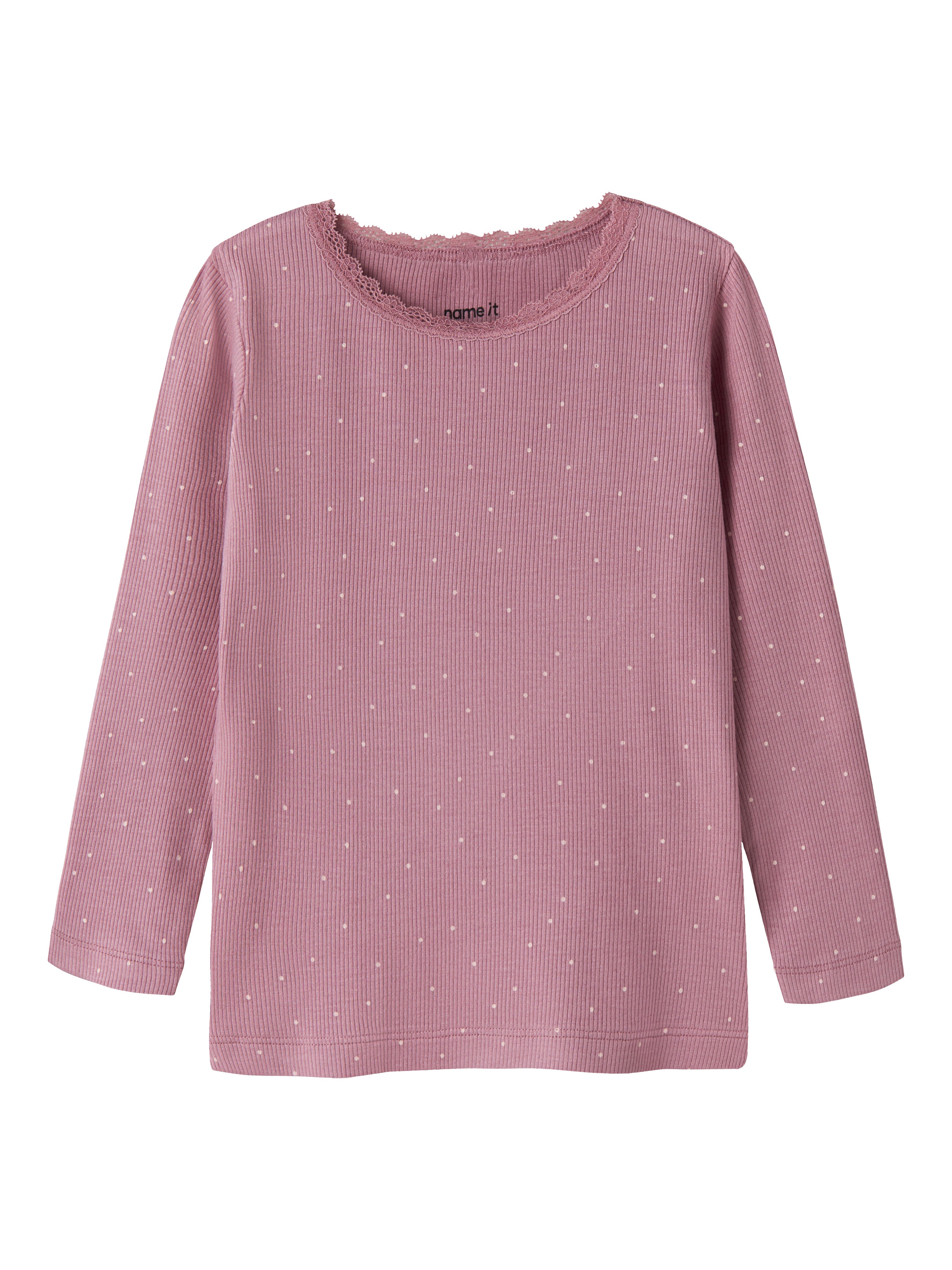 Name It Lardia - Ls Slim Top - Lilas - Cm