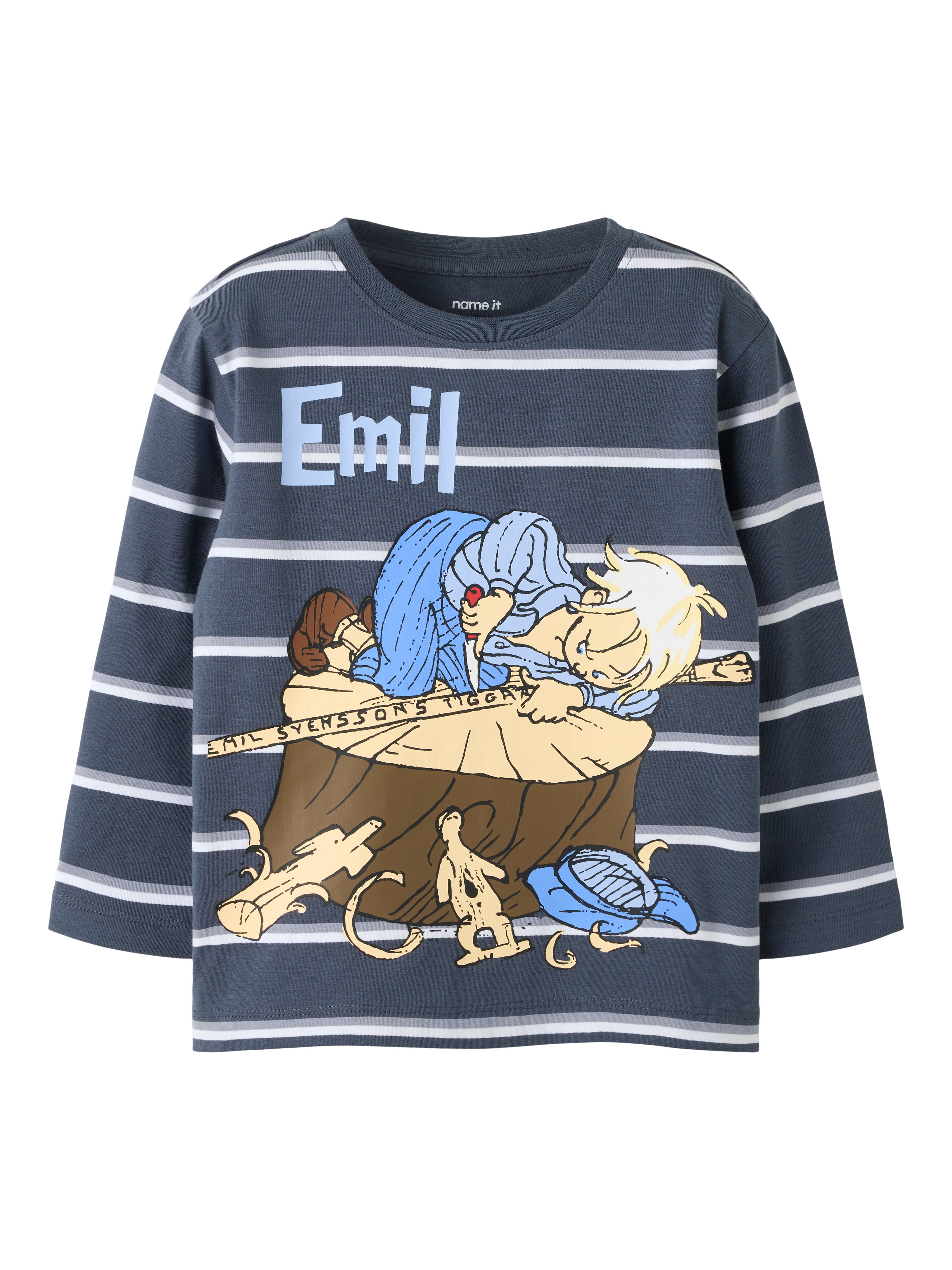 Name It Alf Emil - Ls Top -  Ombre Blue -   Cm