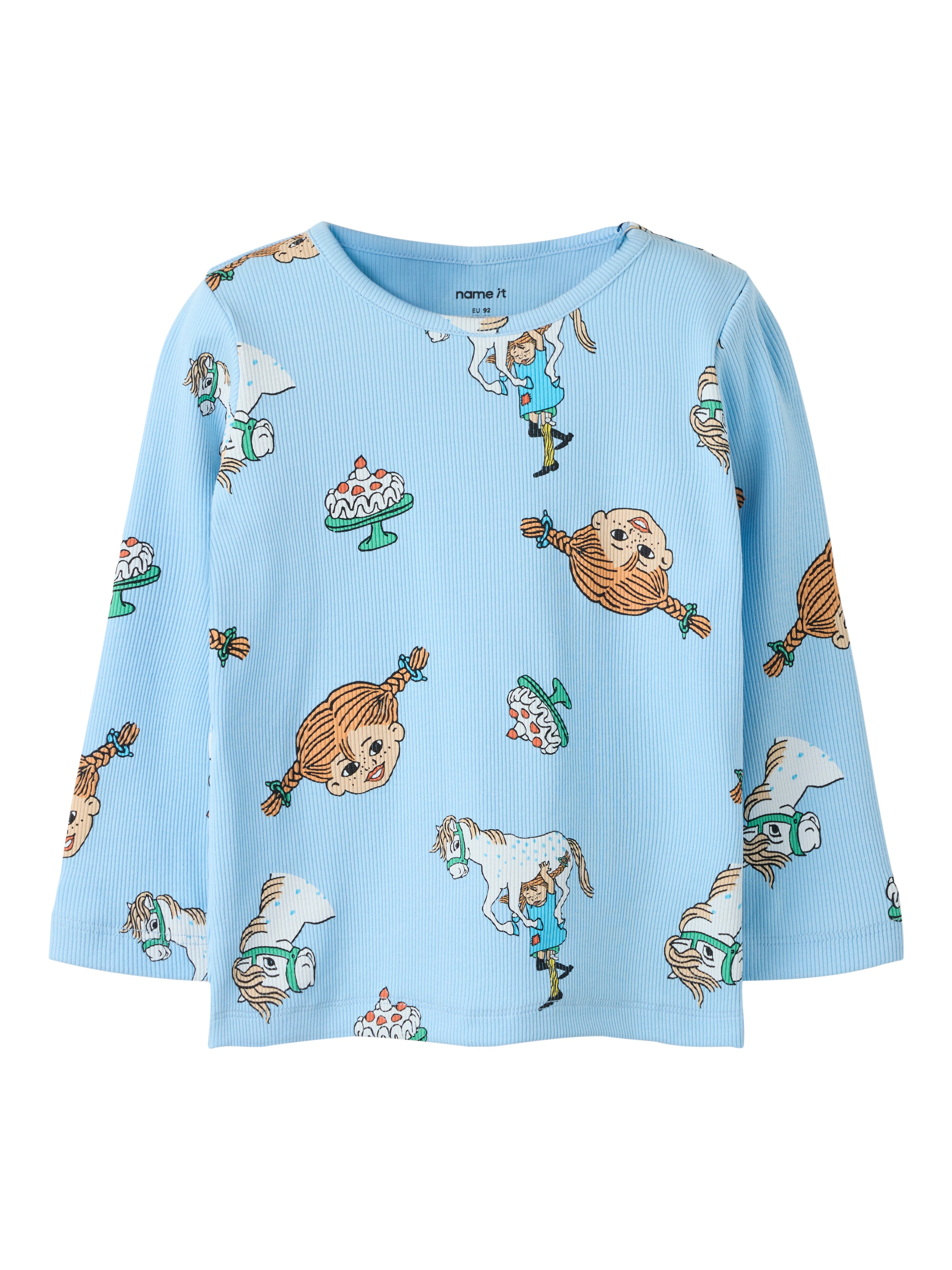 Name It Soca Pippi - Ls Top Sky - Airy Blue - Cm