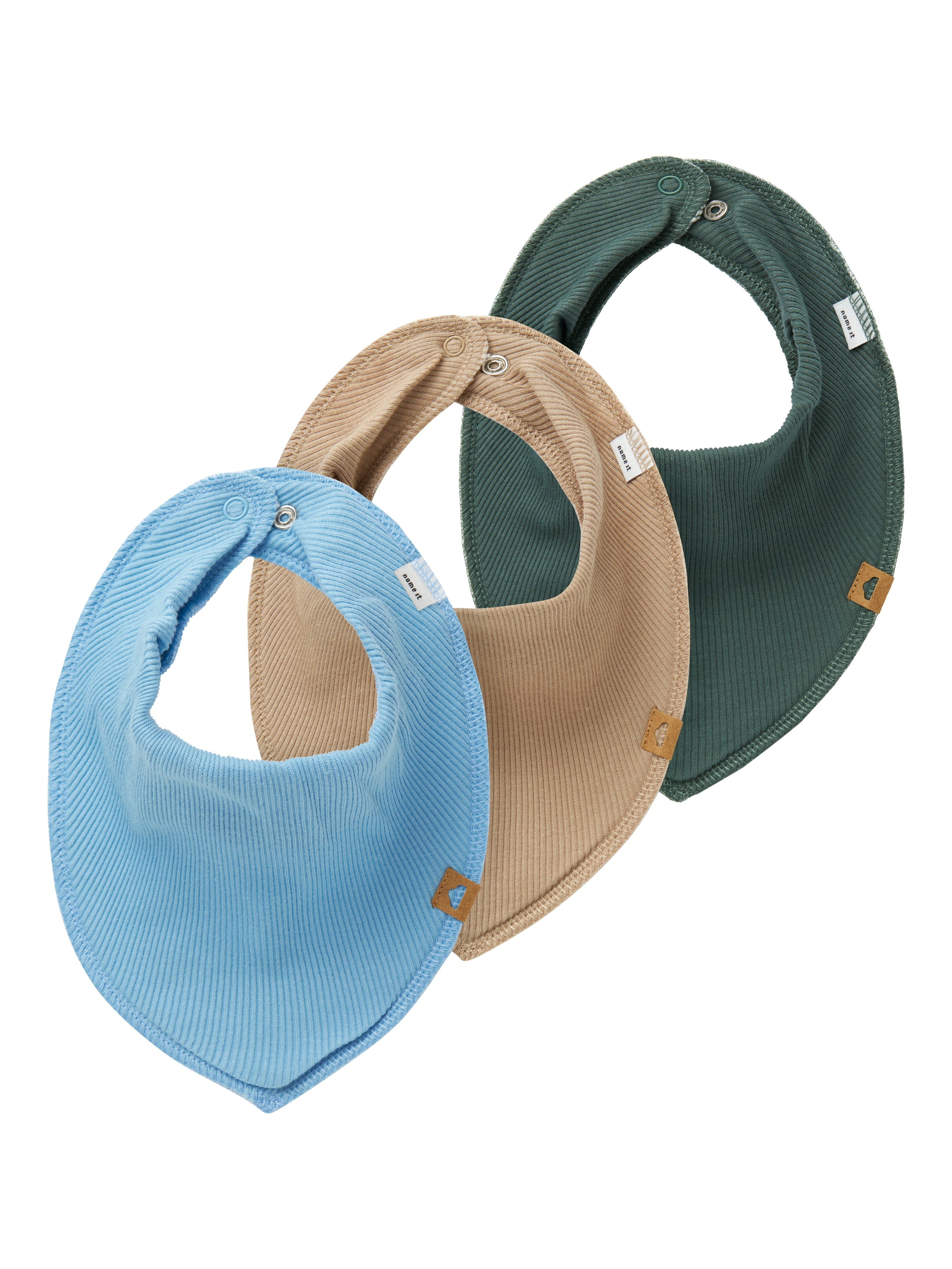 Name It Yasimsalt 3-pak Hagesmæk – Dusk Blue Tilbud
