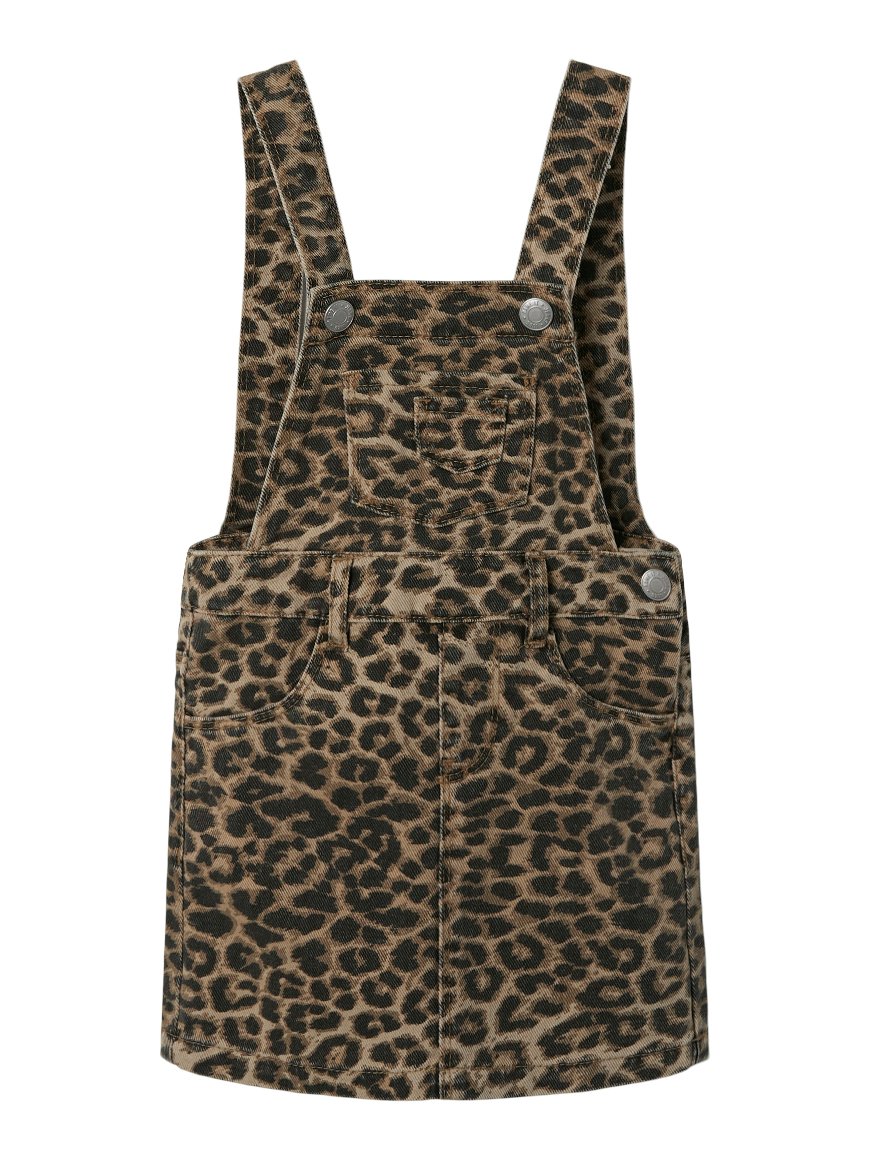 Name It Ophelia Kjole – Sølv Mink Leopard på udsalg!