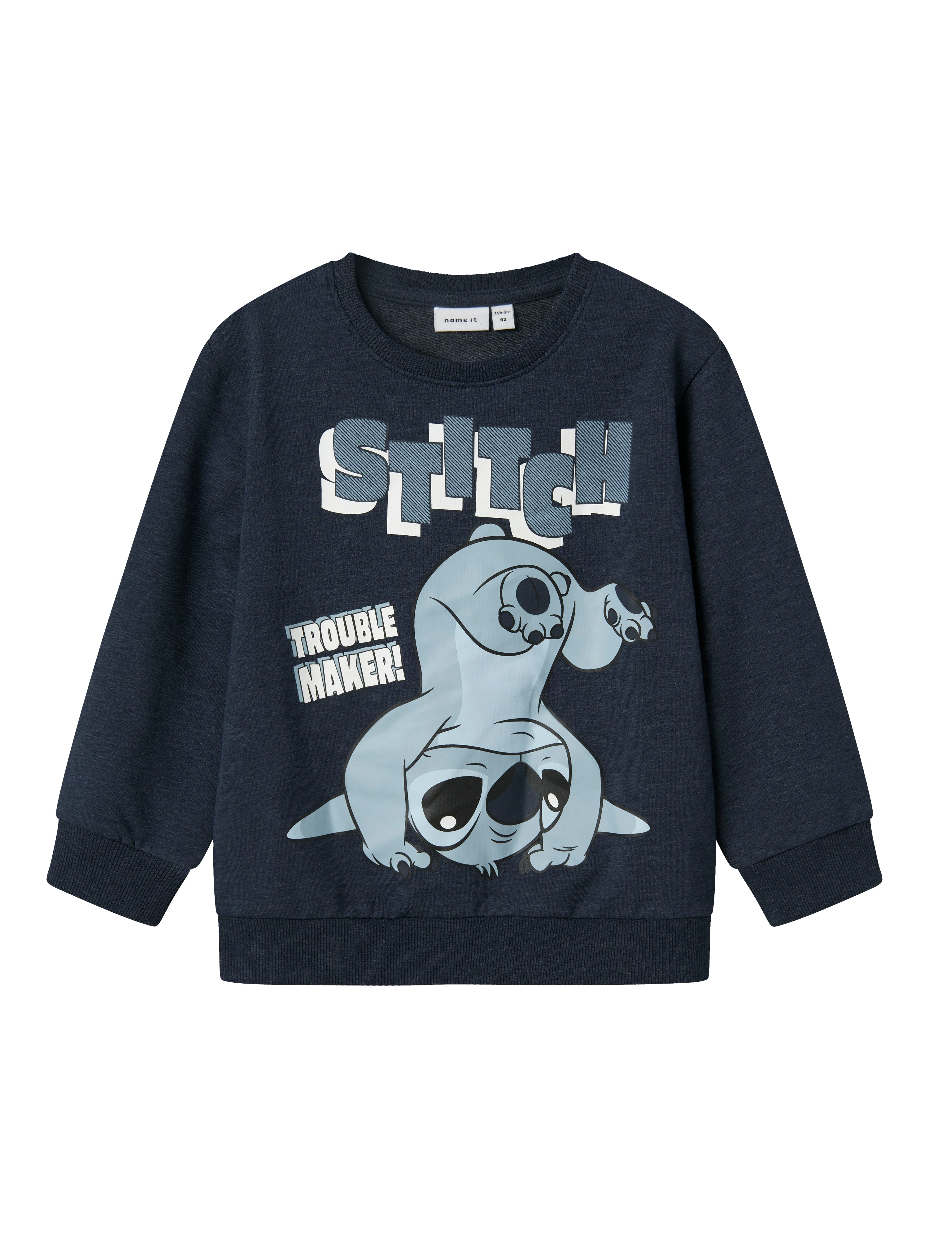 Name It Jasp Stitch Sweatshirt - Navy Blazer - Udsalg!