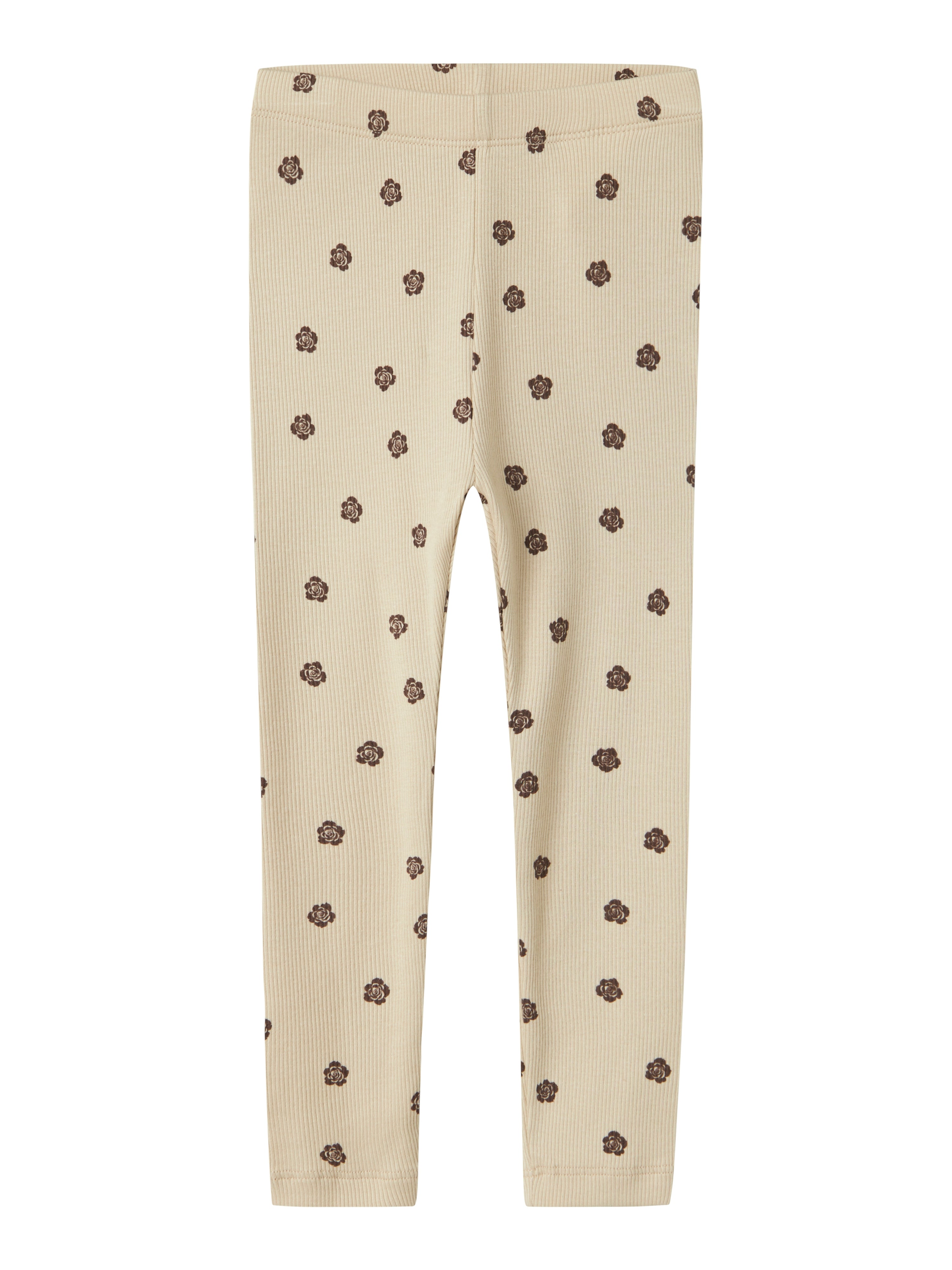 Name It Laikabna Leggings - Peyote - Blomsterprint til piger