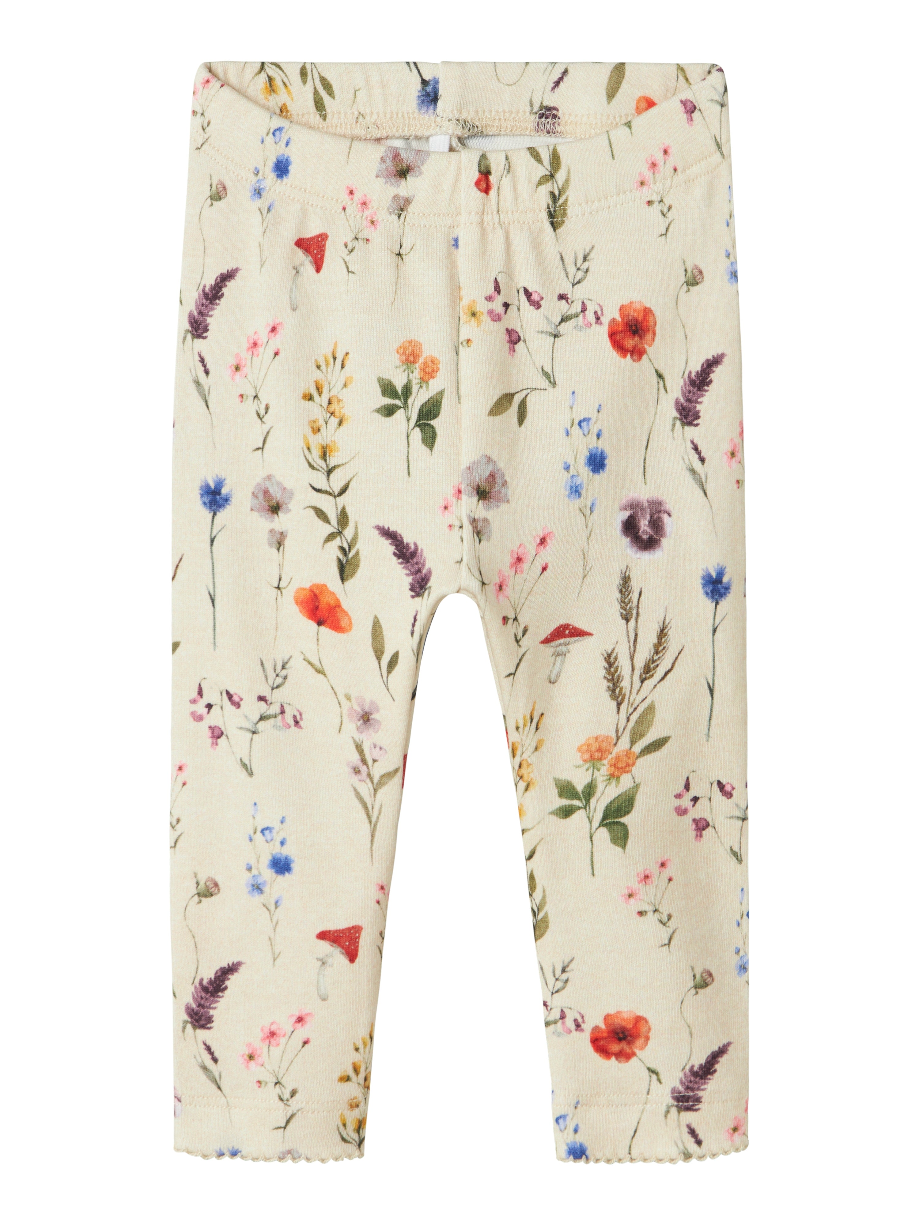 Name It Luxa Leggings - Peyote Melange - Blomsterprint Tilbud