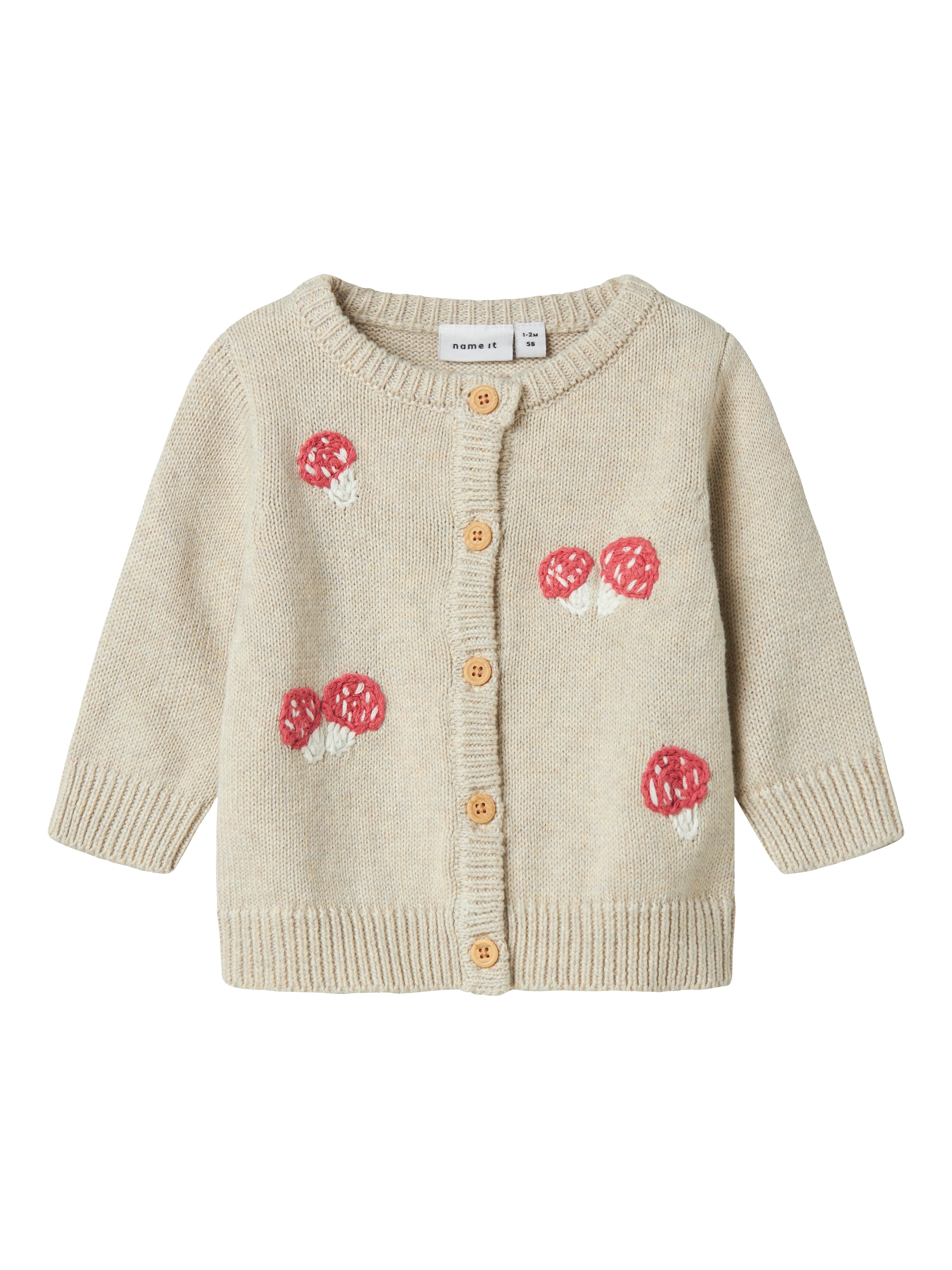 Name It Linie Strik Cardigan - Peyote Melange - Udsalg!