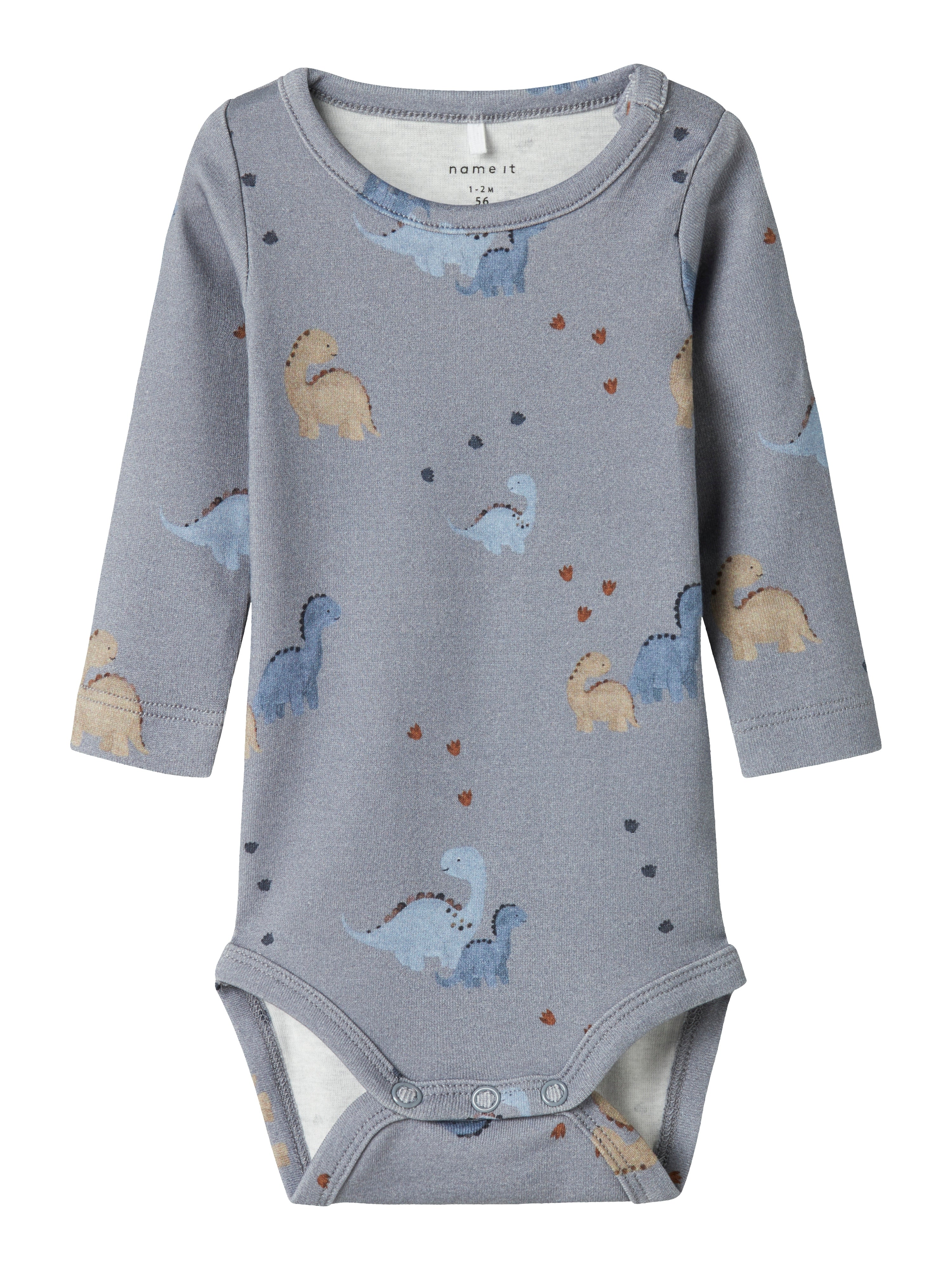 Name It Nohr Body - Farverig Dino Print til Små Børn