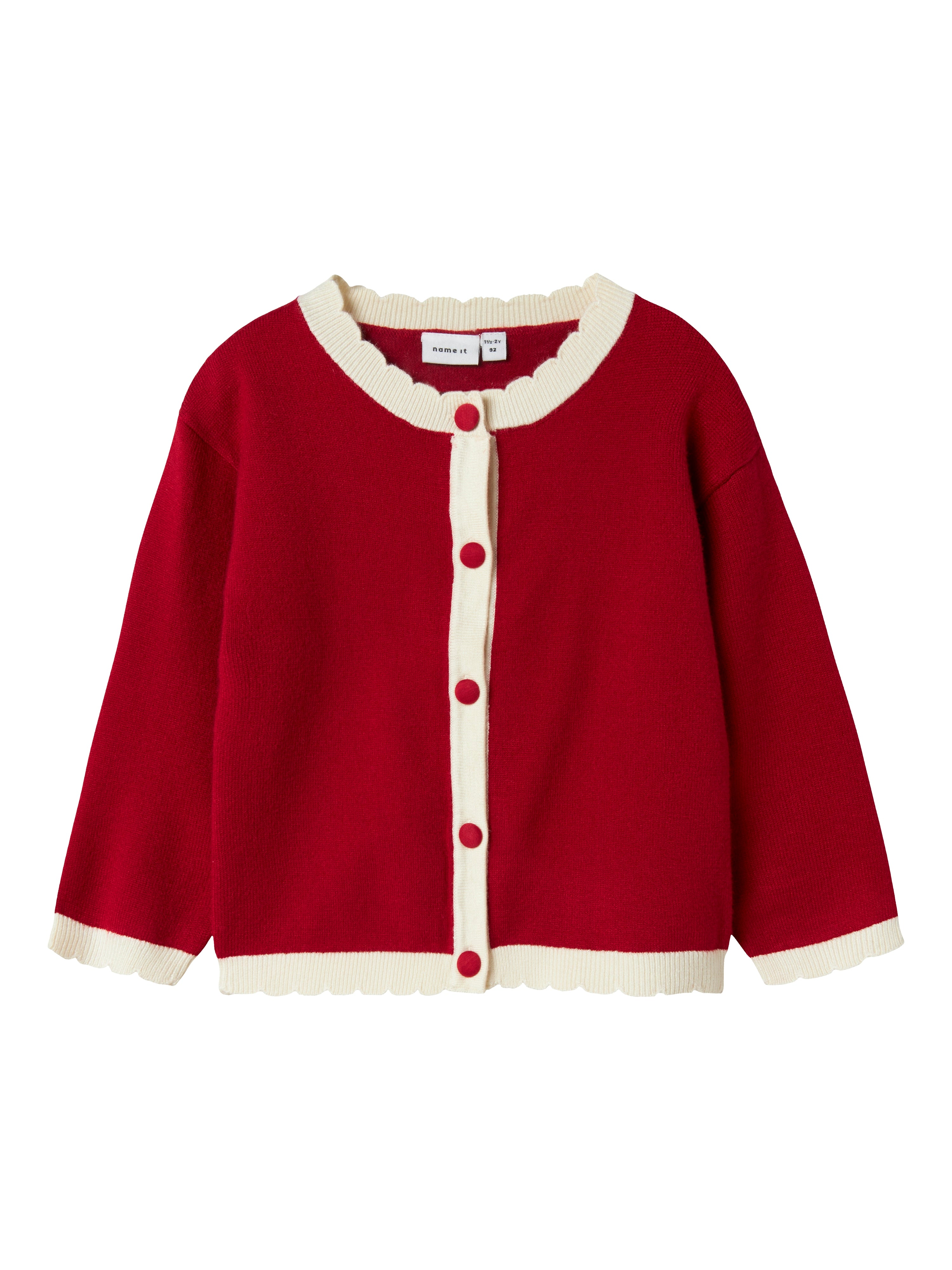 Name It Ralbo Strik Cardigan – Jester Rød – Juletilbud