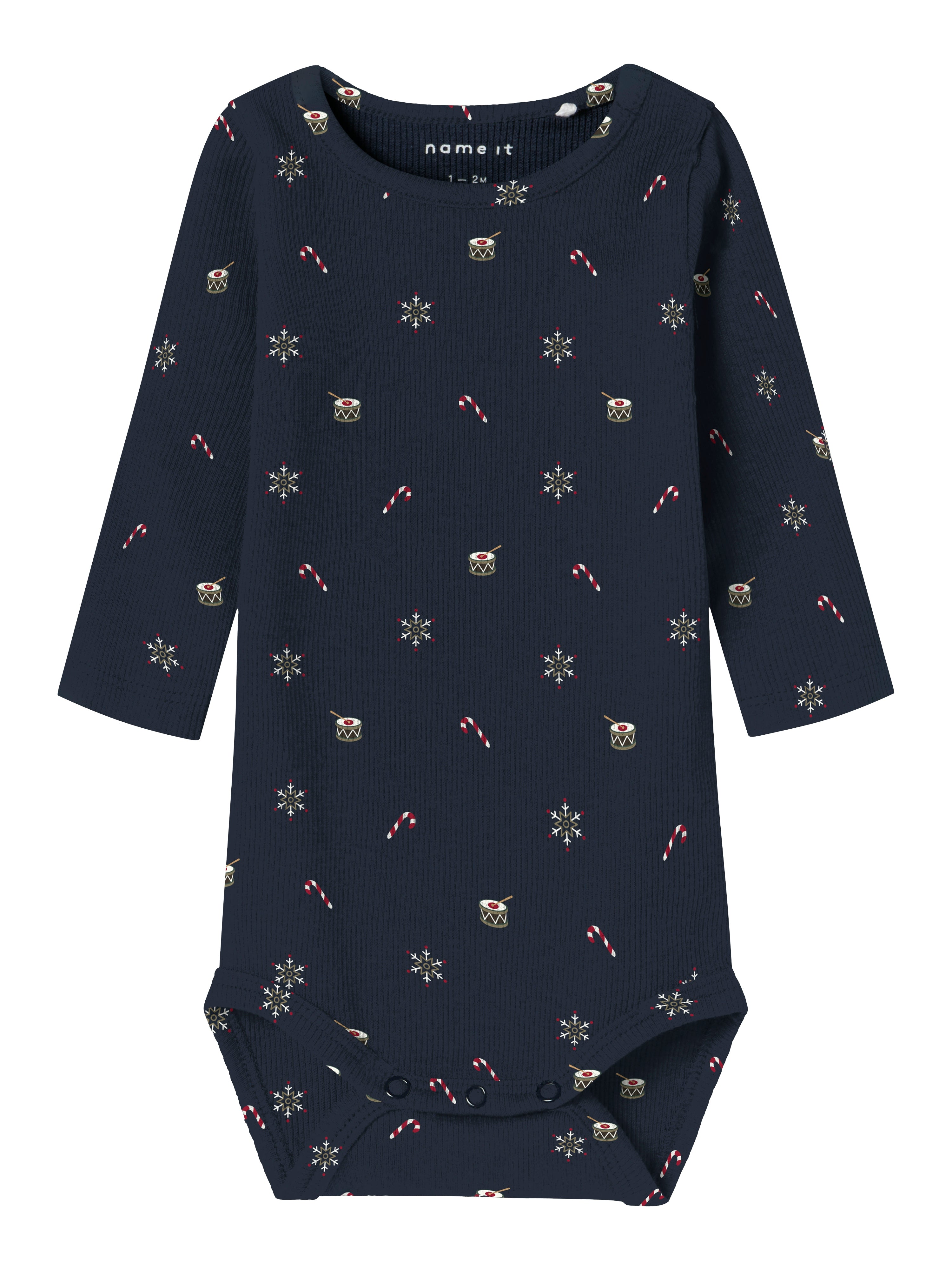 Name It Roko Body – Juleprint til Børn i Navy Blazer
