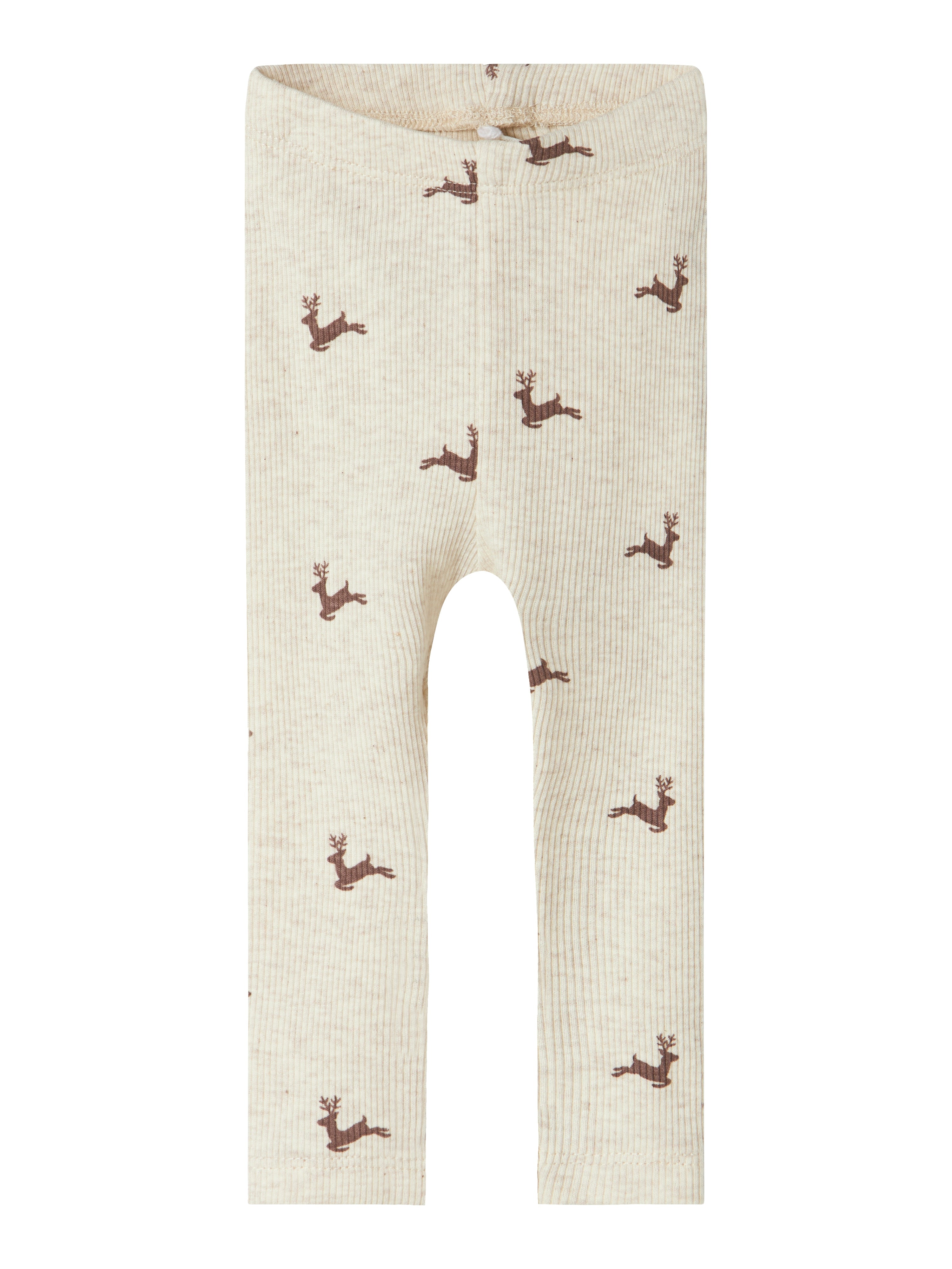 Name It Roko Leggings – Peyote Melange med Rensdyrprint