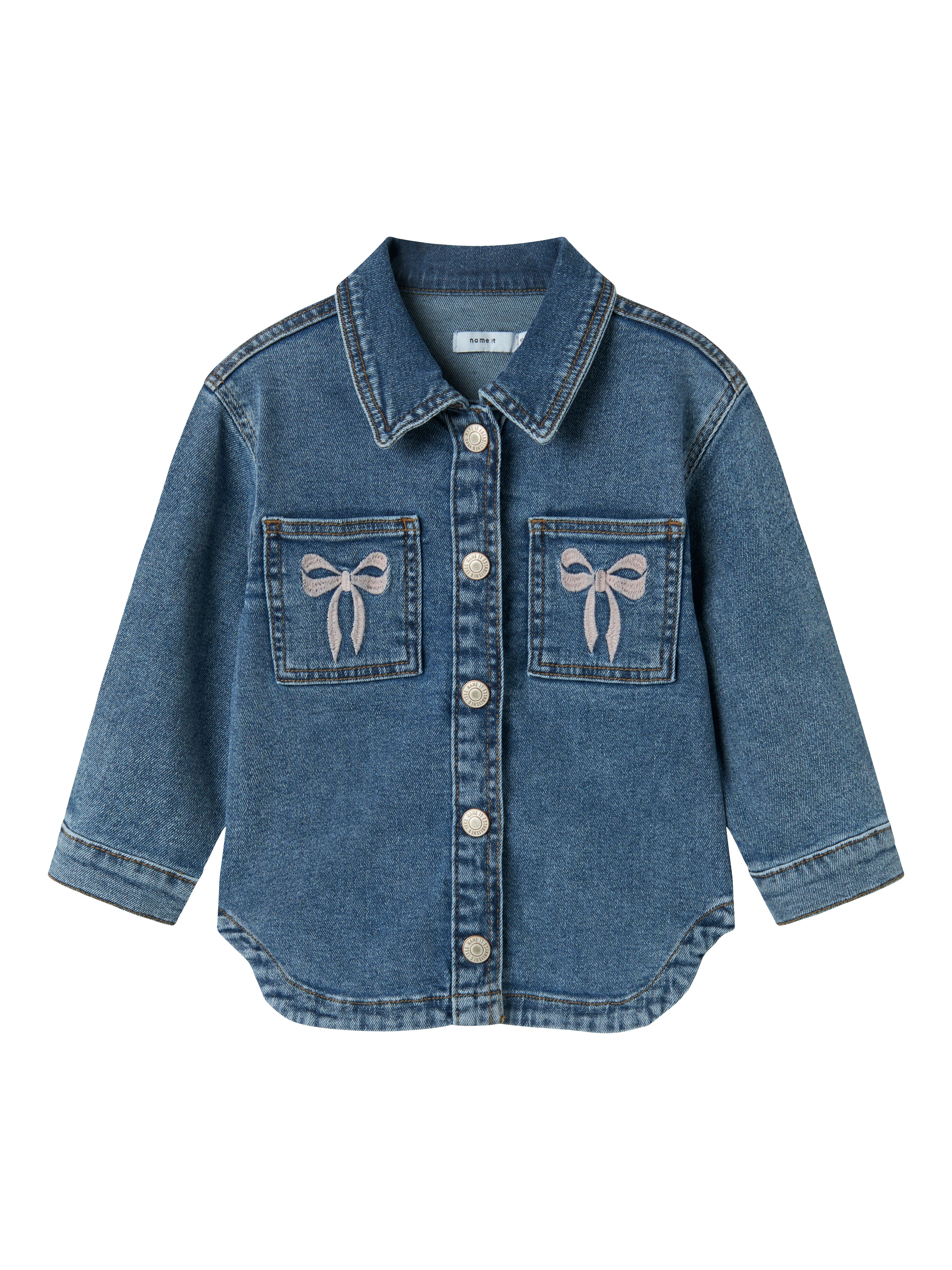 Name It Devi Denim Jakke – Mørkeblå Cowboyjakke Tilbud!