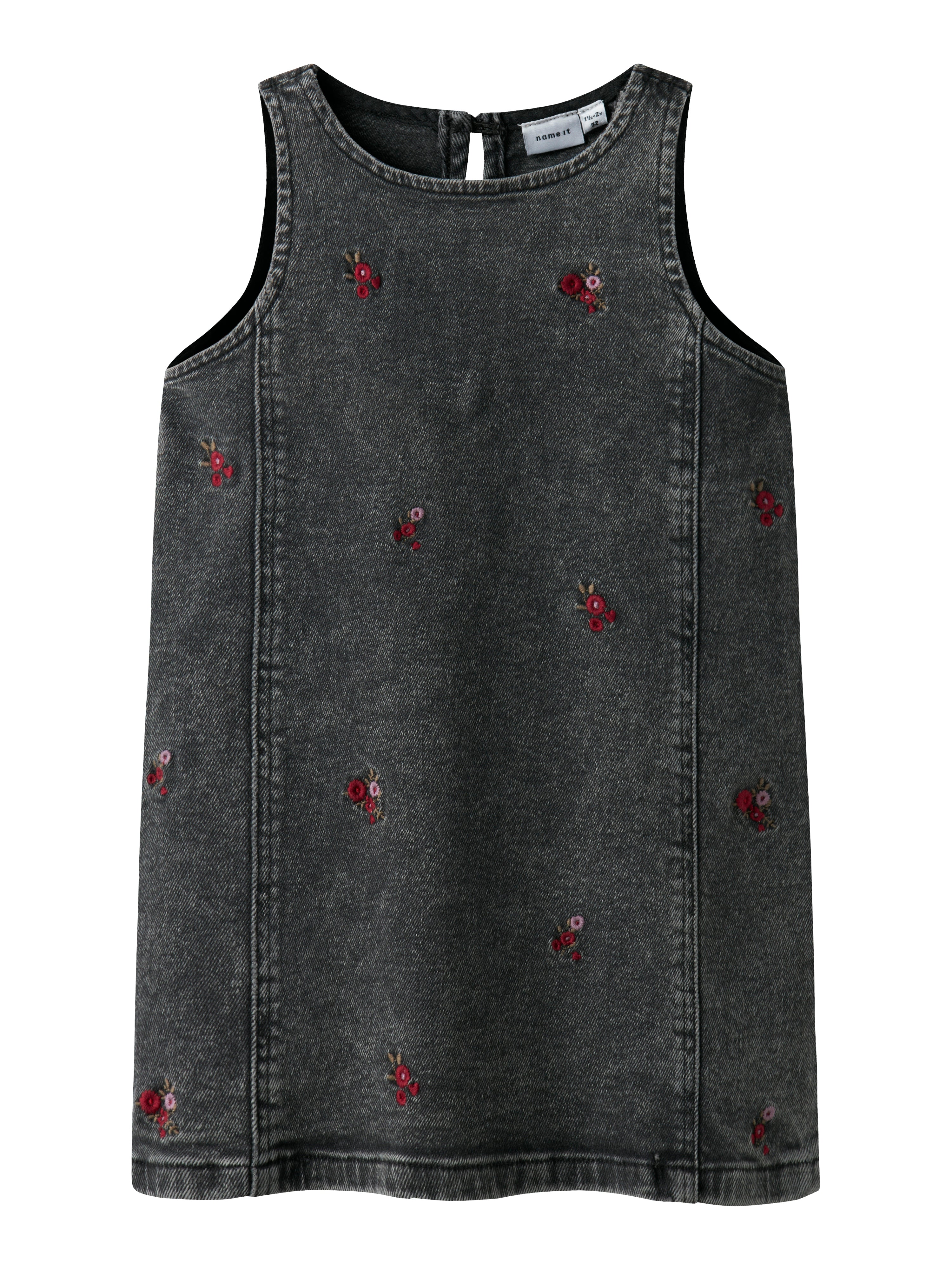 Name It Brynn Denim Spencer – Grå Cowboy med Blomstertilbud