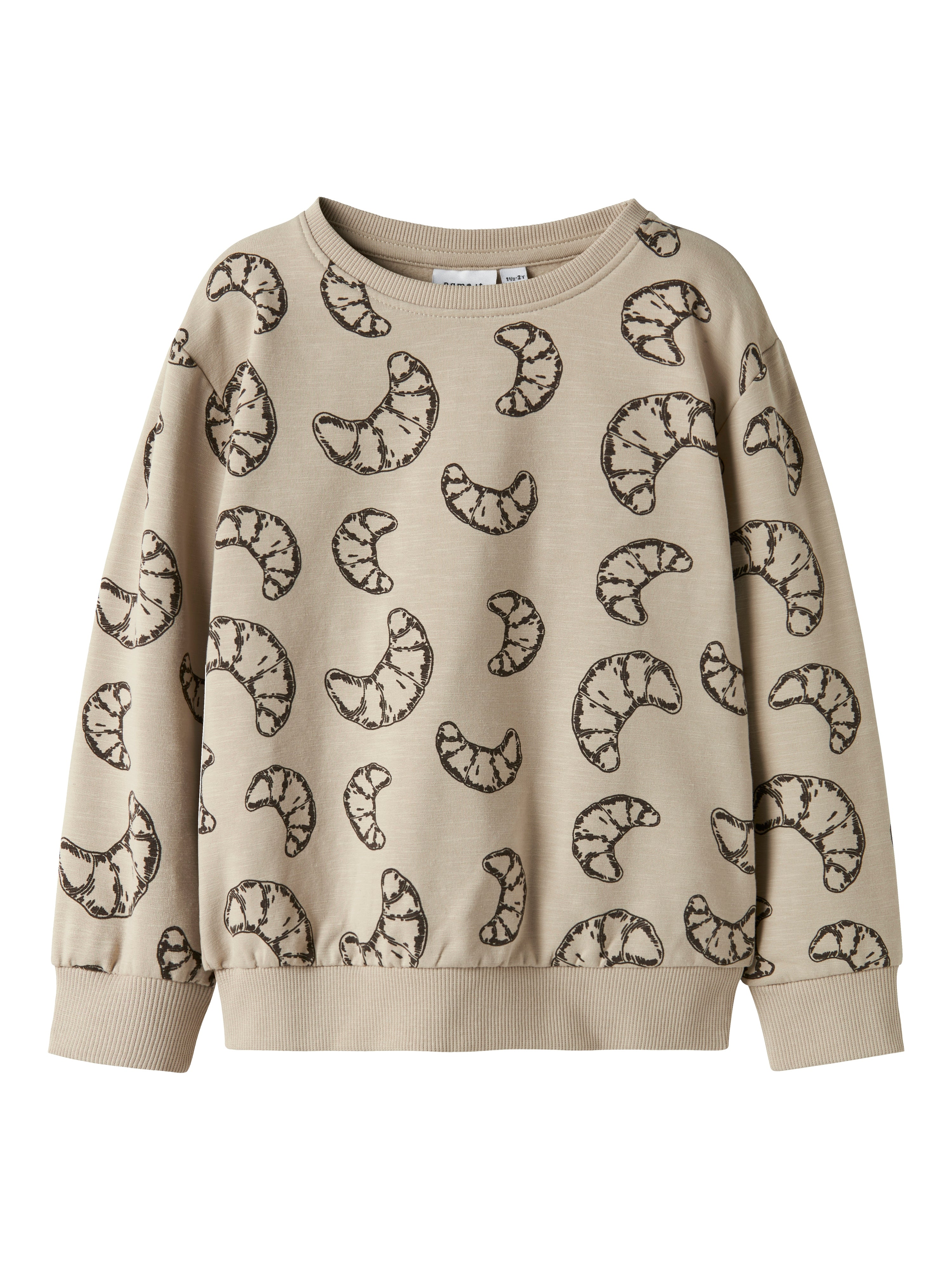 Økologisk Beige Børnebluse - Name It Richie Sweatshirt