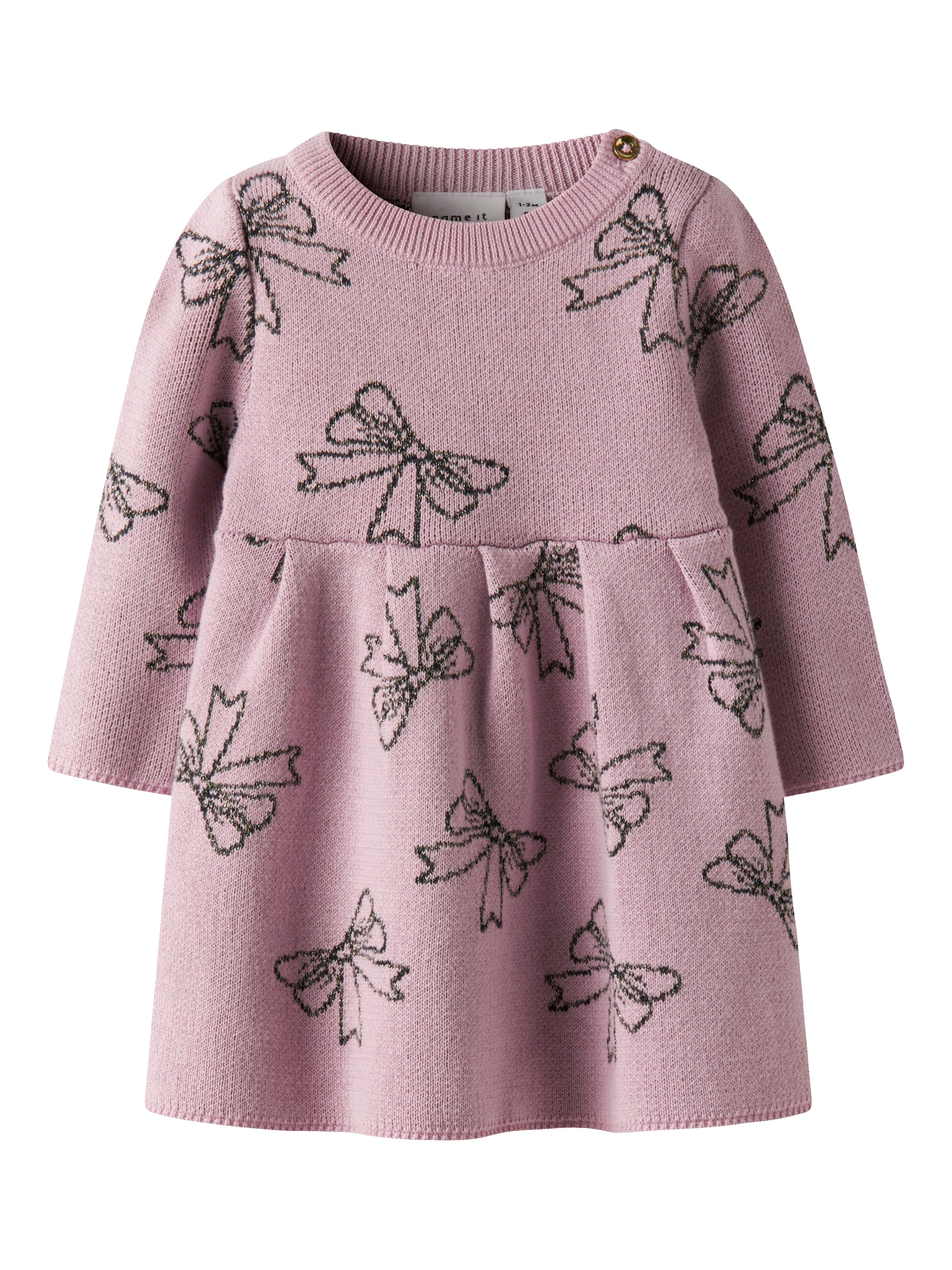 Name It Rebowie Strikkjole – Skøn Kjole i Keepsake Lilac