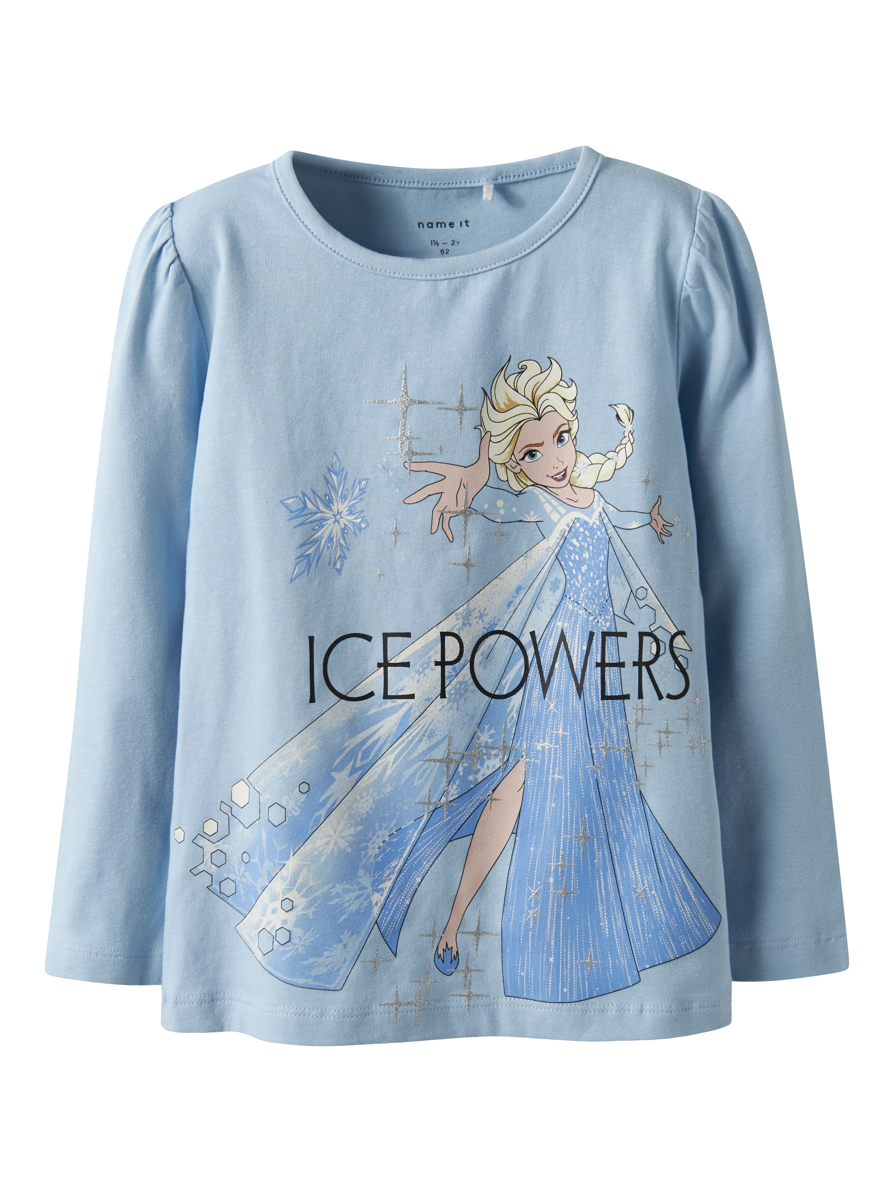 Name It Osma Frozen Bluse med Elsa Print – Blå Fantasi