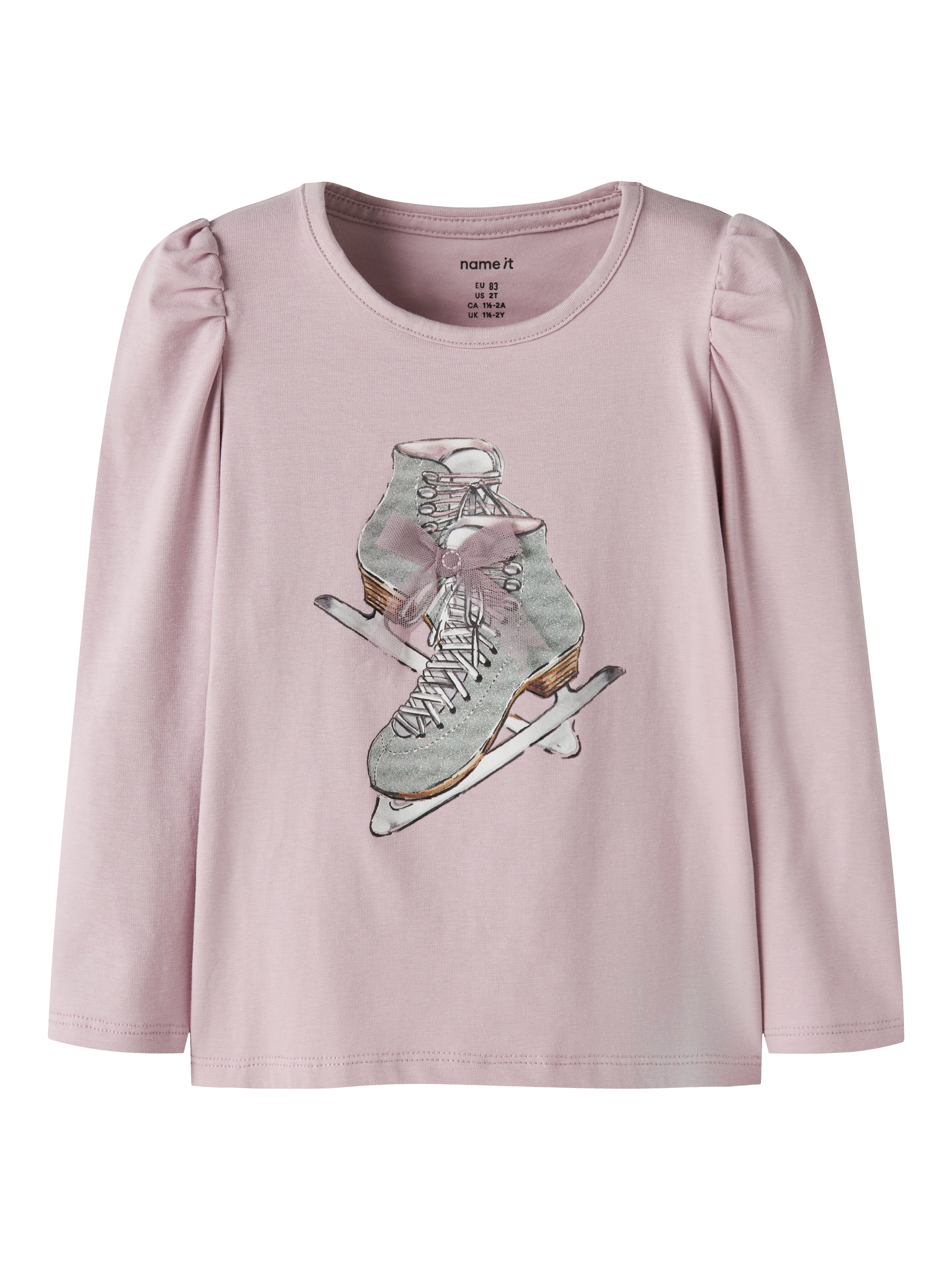 Name It Skaty Bluse – Skøjter i Keepsake Lilac Tilbud!