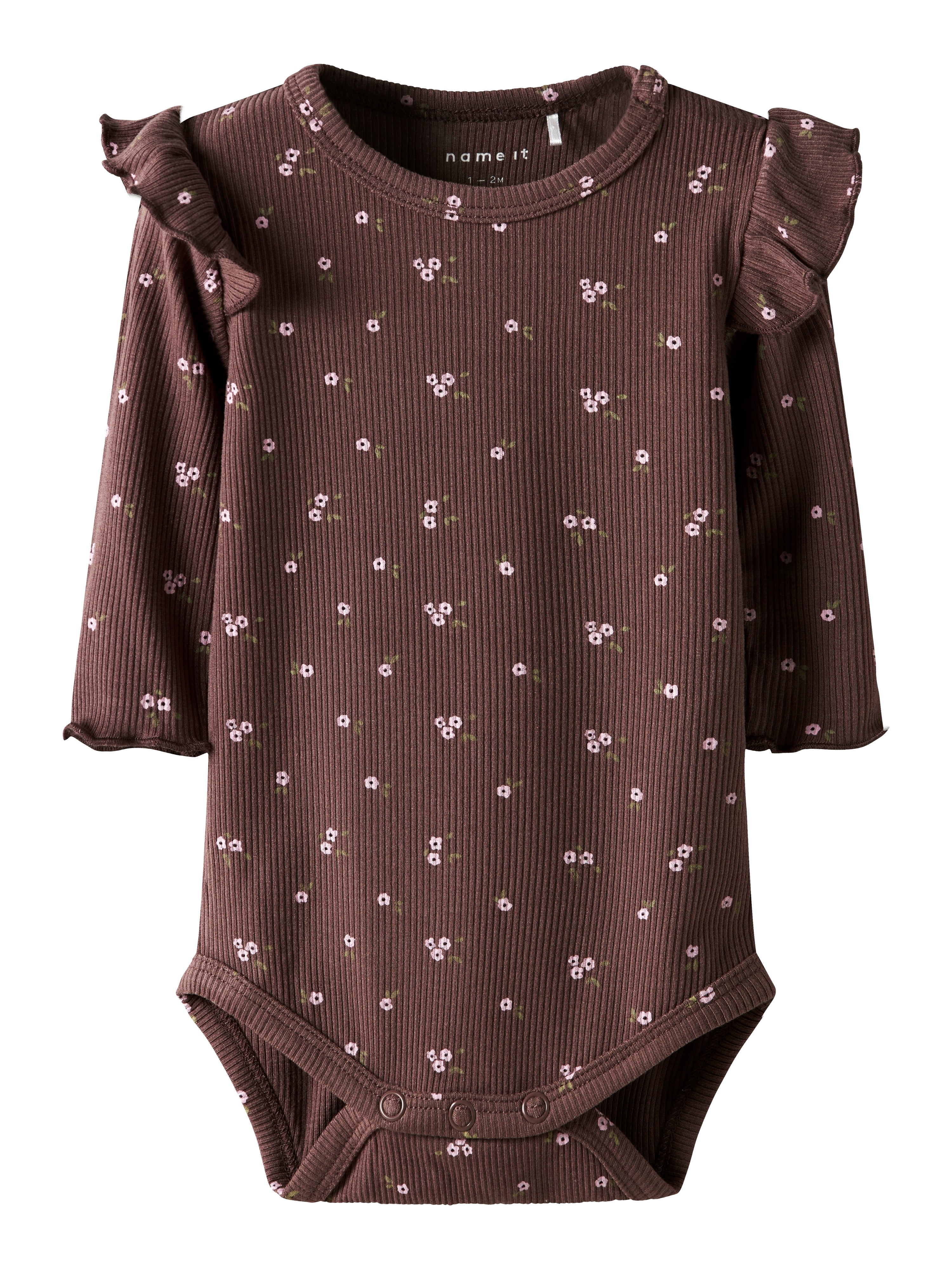 Name It Soho Langærmet Body – Peppercorn til Børn