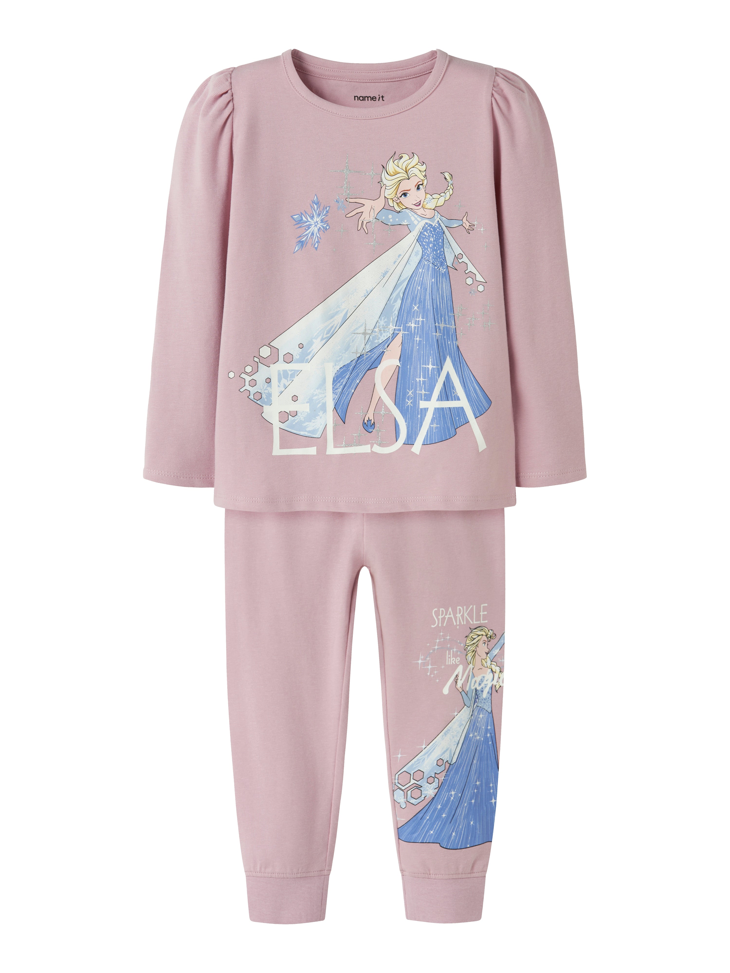 Magisk Elsa Frozen Natsæt i Lilac til Små Eventyrere
