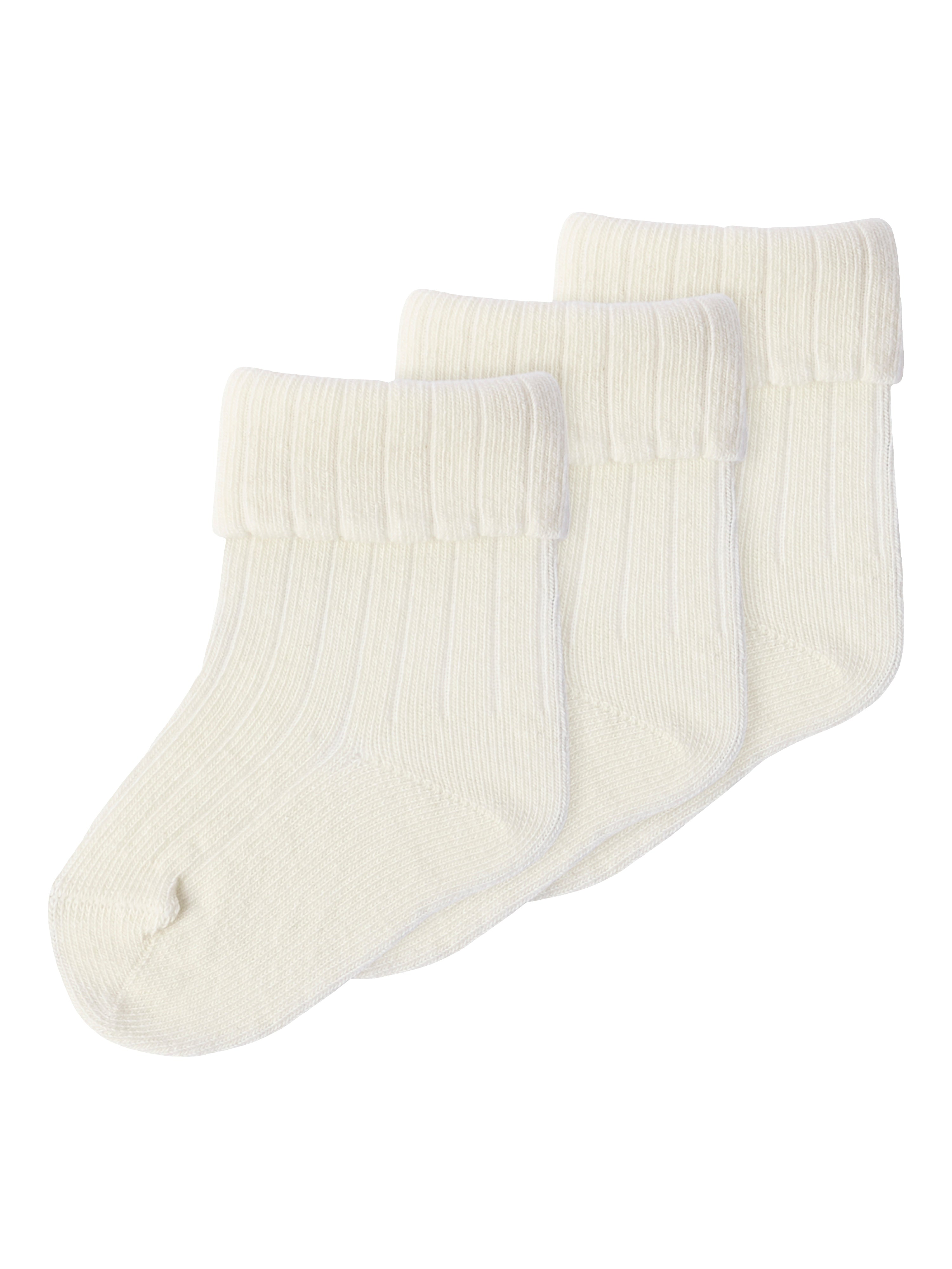 Name It Hobbu 3 Pak Babysokker - Cloud Dancer Tilbud!
