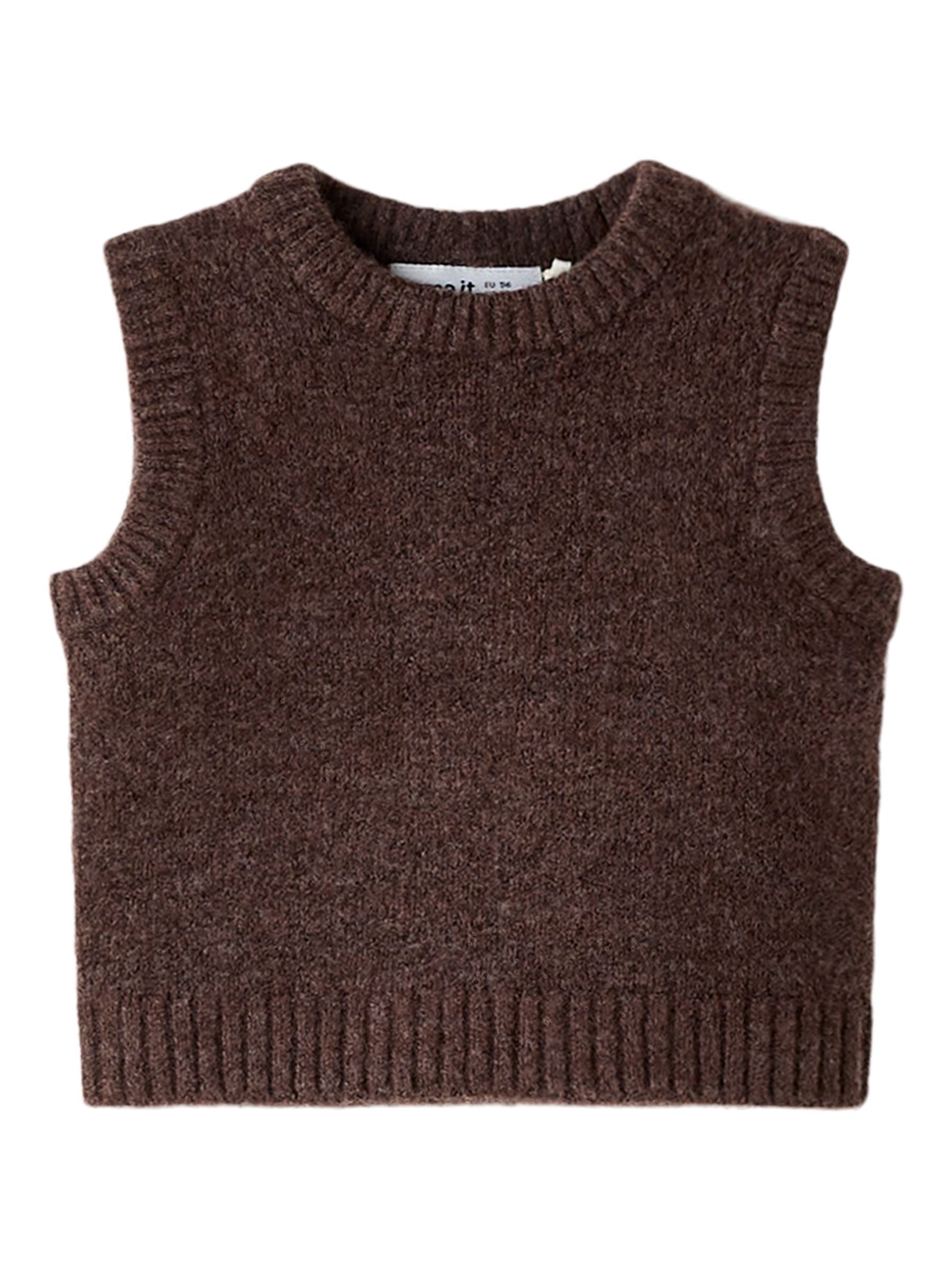 Name It Reifyly Strikvest - Peppercorn - Fantastisk Udsalg!