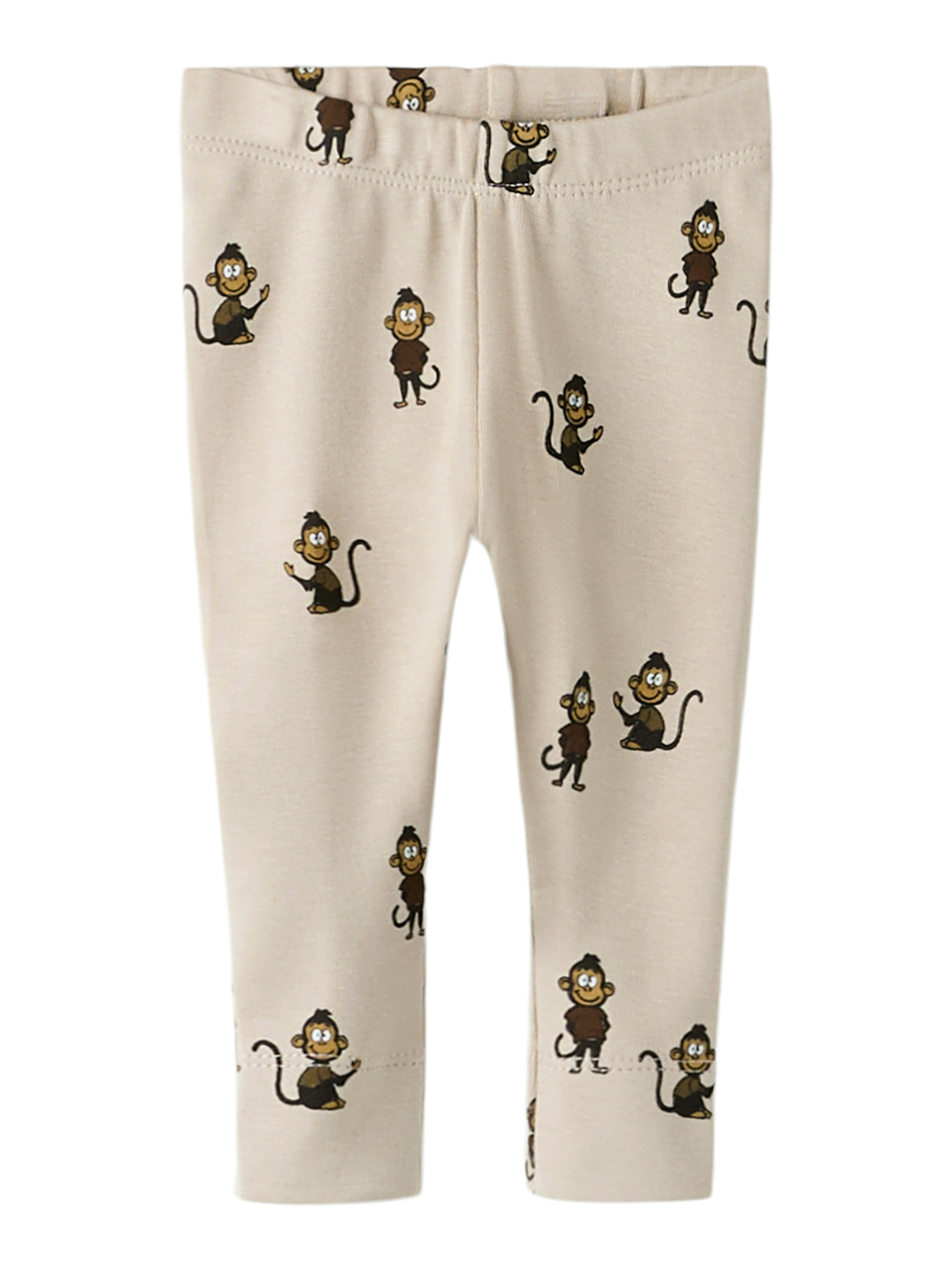 Name It Nilsson Leggings - Søde Aber i Økologisk Kvalitet