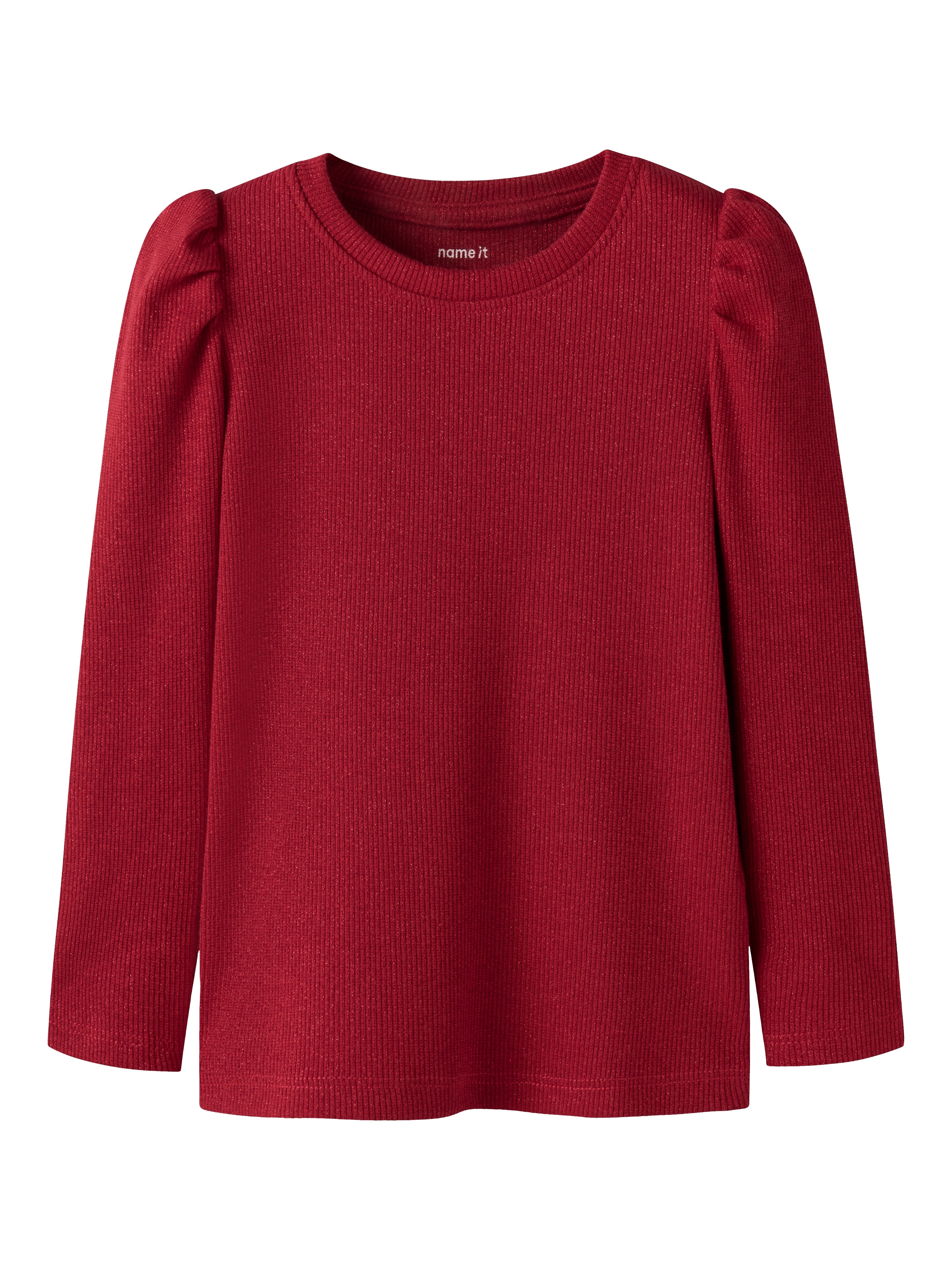 Name It Siclo Bluse - Jester Red med Glimmerdetalje