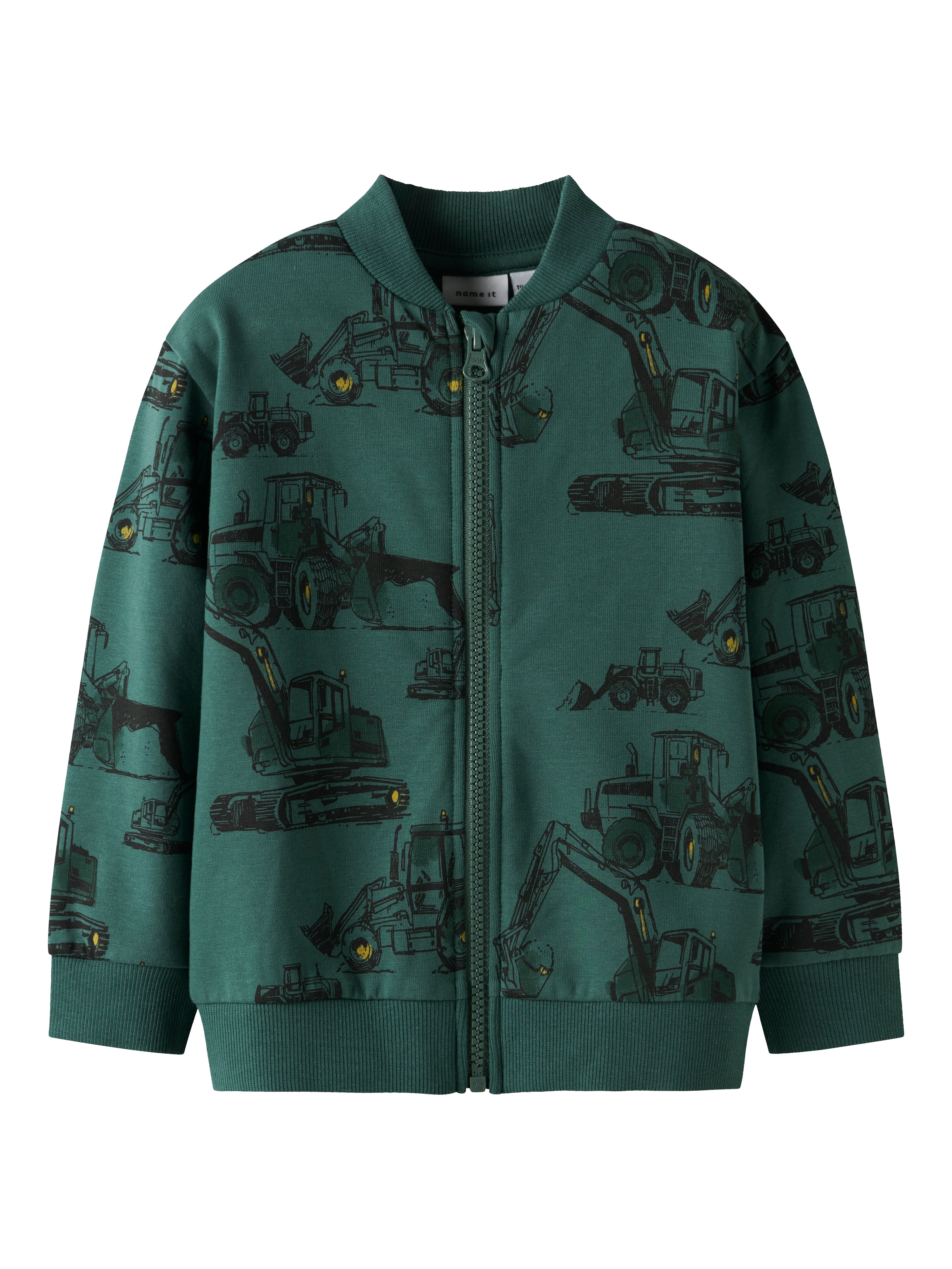 Name It Storm Sweat Cardigan - Bistro Green - Udsalg!