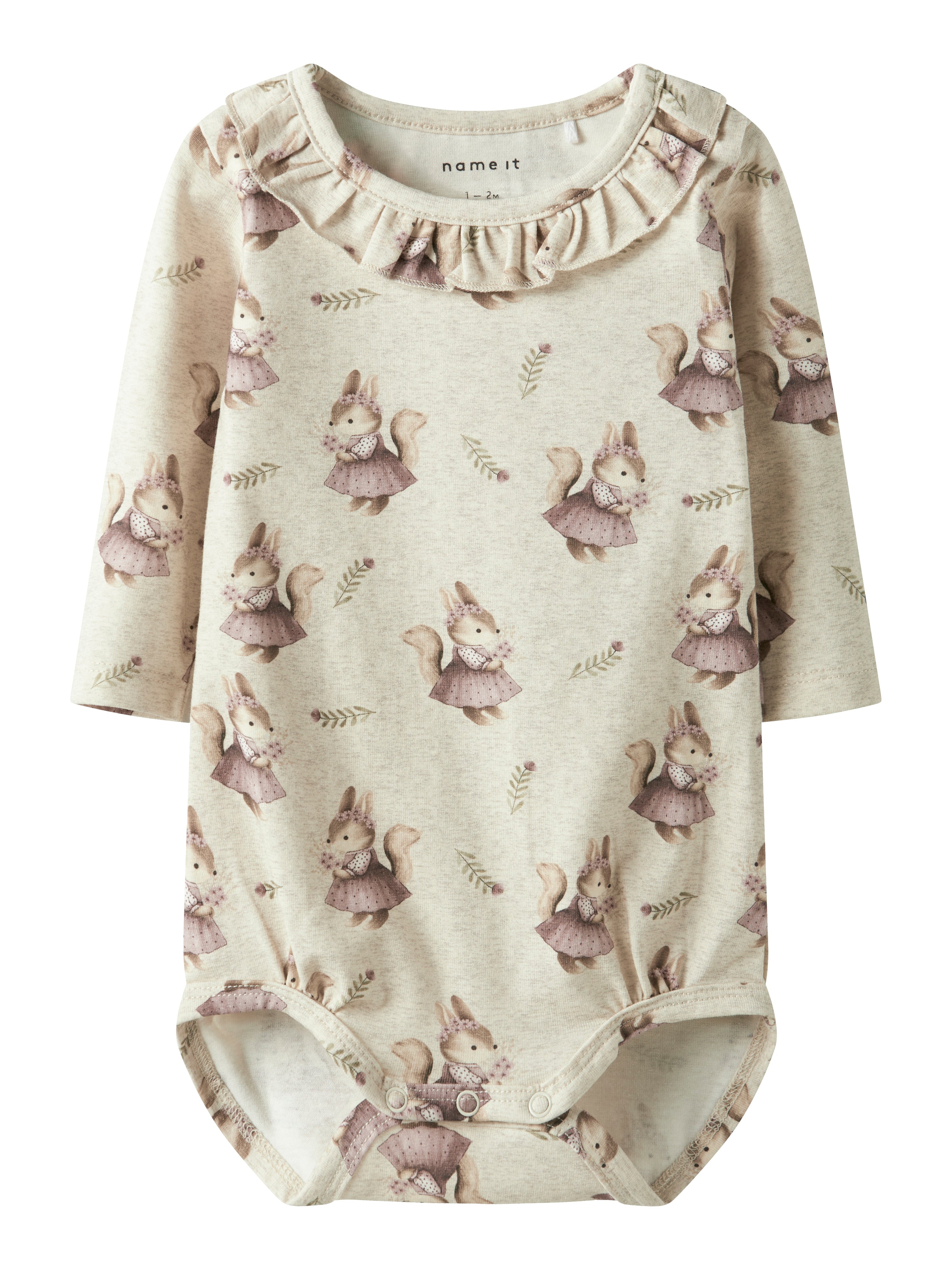 Name It Shelly Body - Peyote Melange med Sød Egernprint