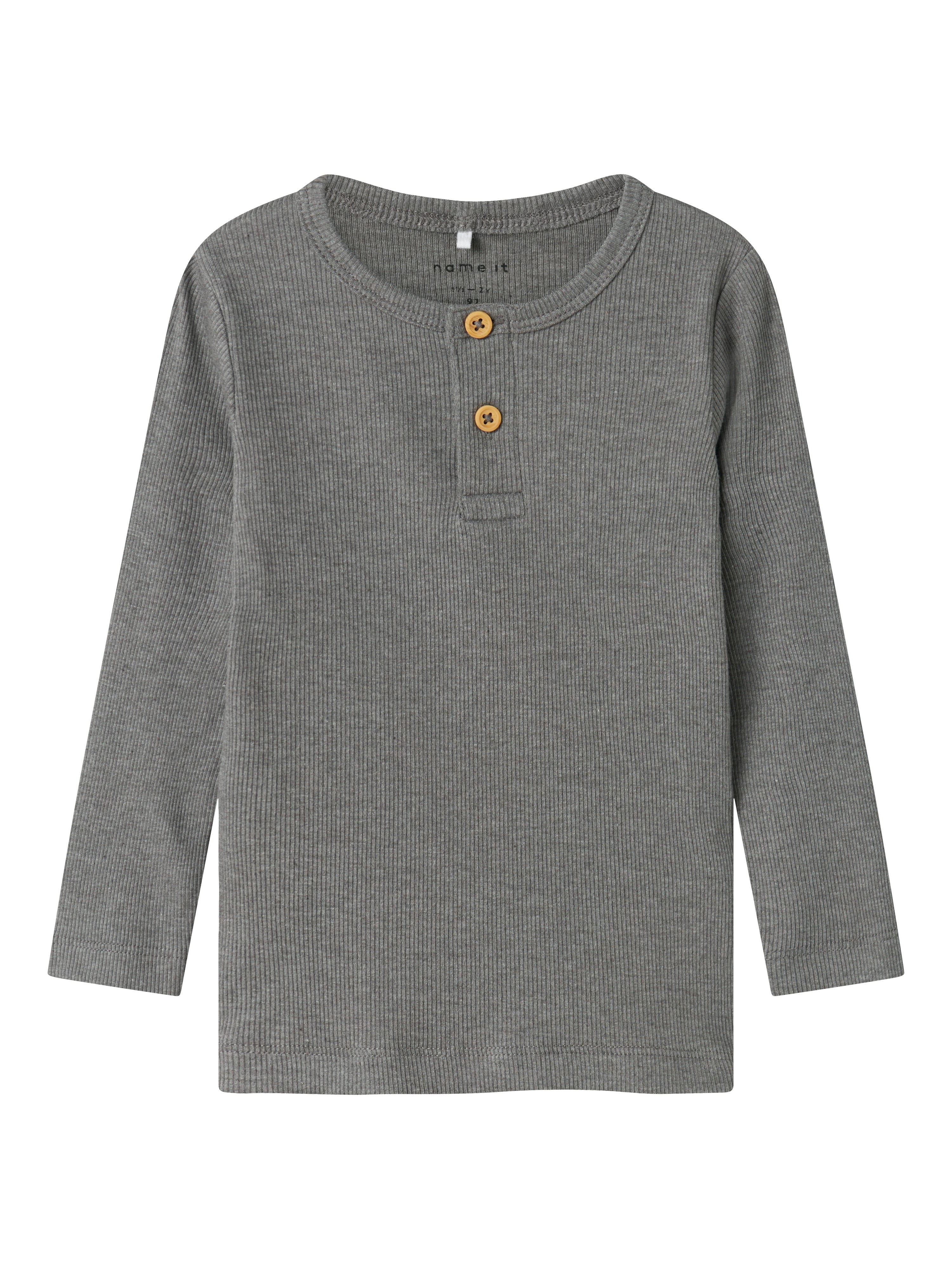Name It Kab Bluse - Mockingbird Melange - Komfortabel Stil