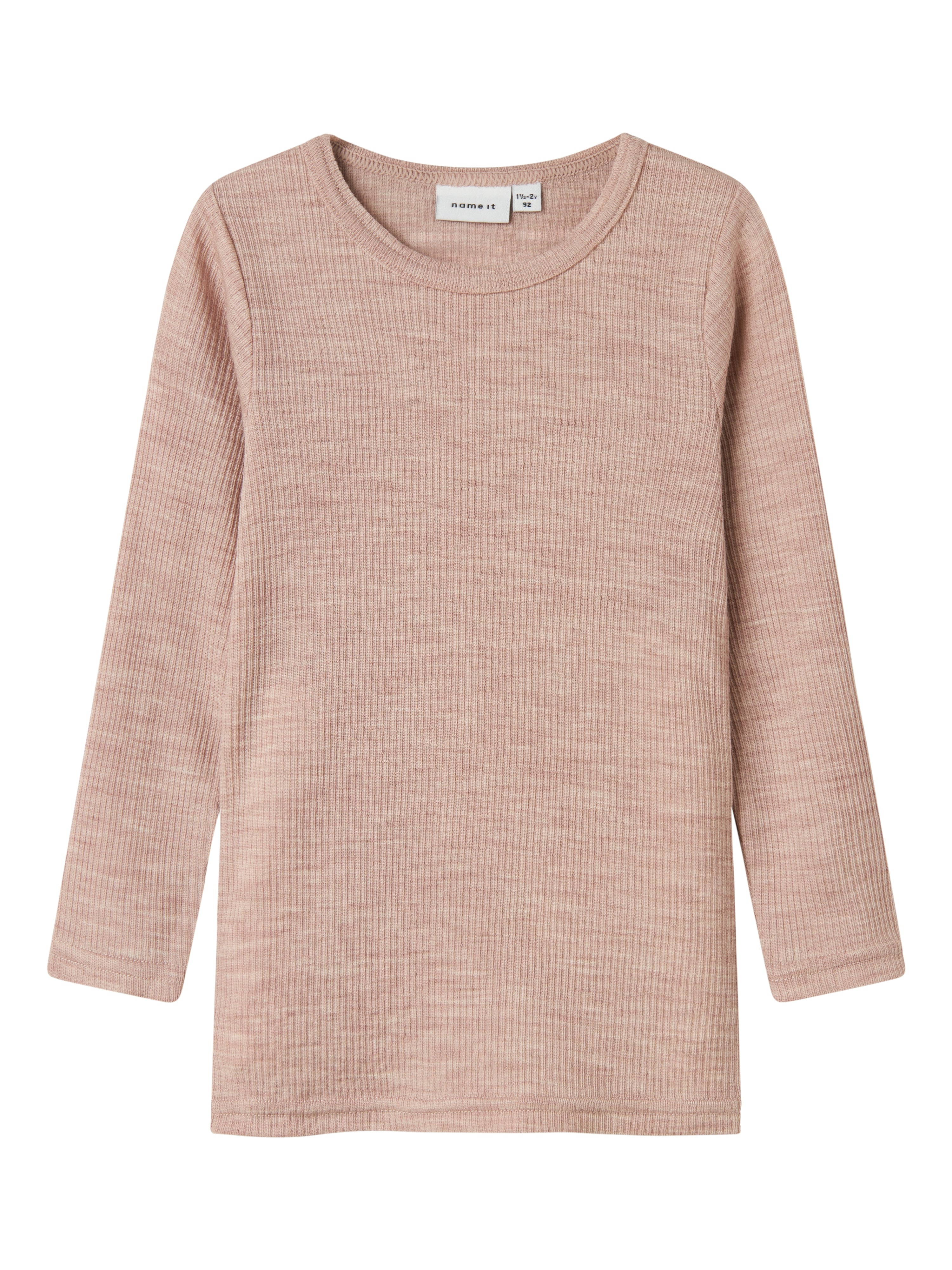Name It Wax Wool Rib Top - Skiferfarvet - Fantastisk Tilbud!