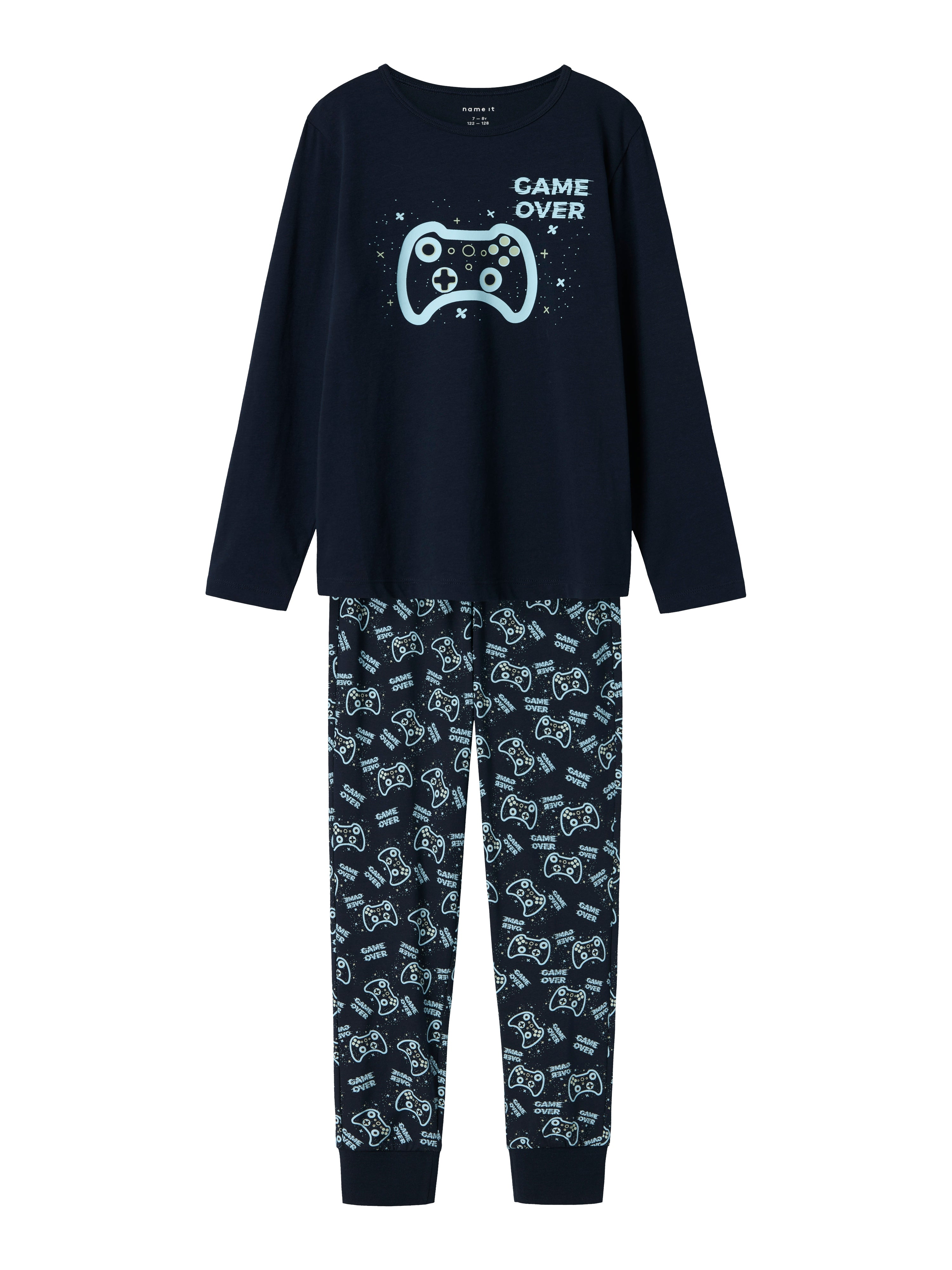 Gaming Nattøjssæt i Mørk Safir - Komfort og Stil!