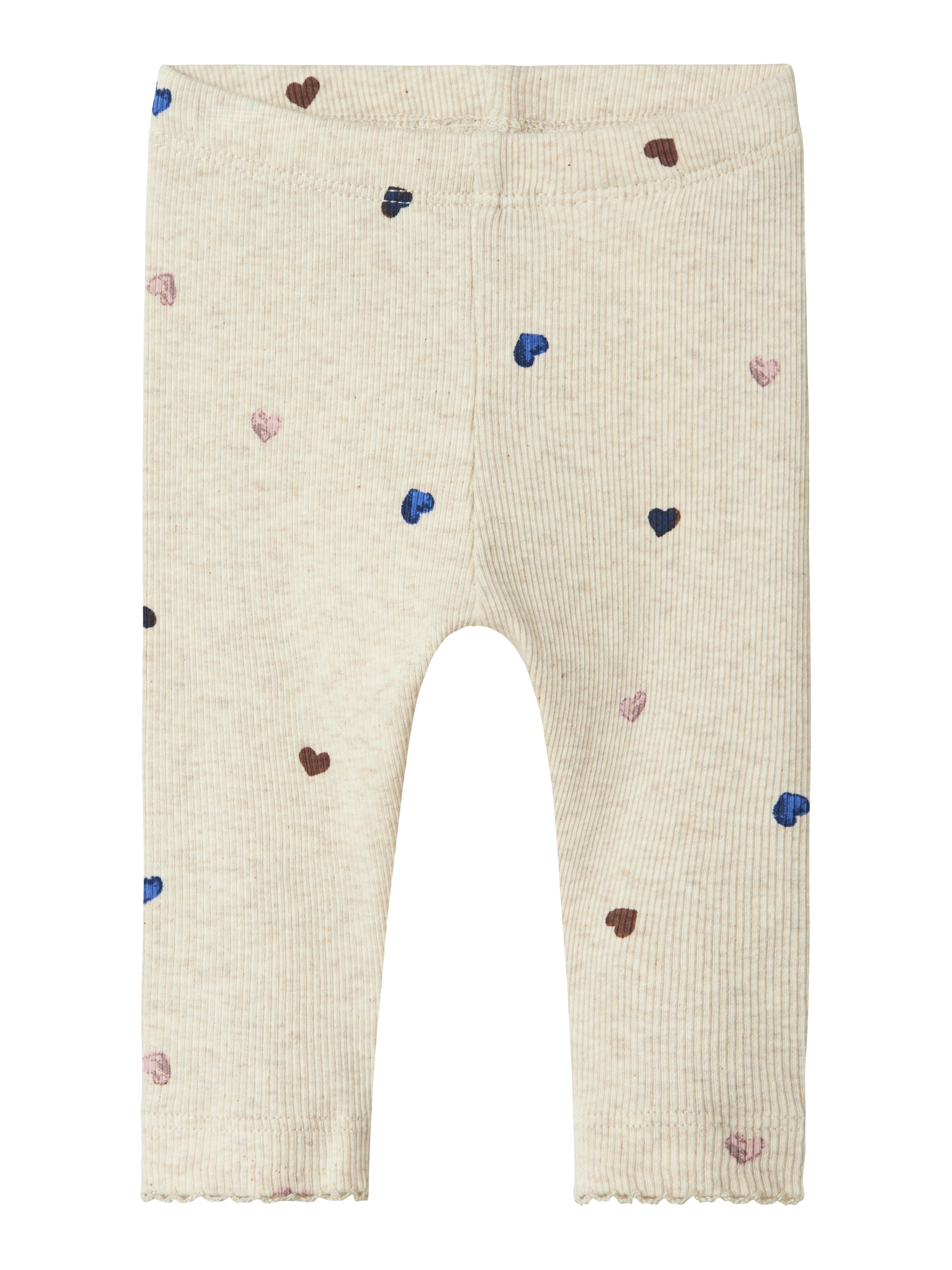 Name It Nutti Leggings med Hjerteprint - Peyote Melange