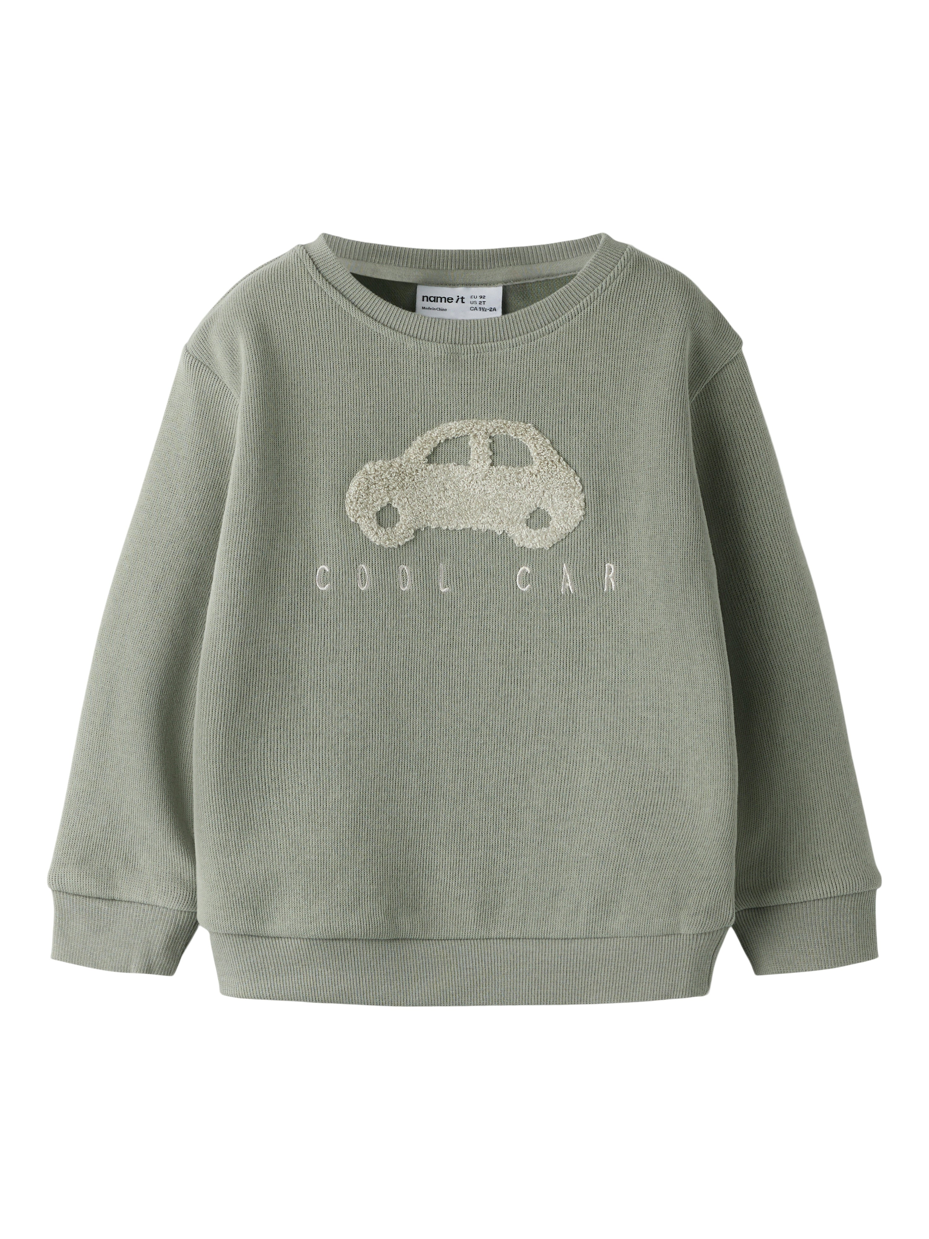 Name It Obear Sweatshirt - Shadow - Økologisk Kvalitet